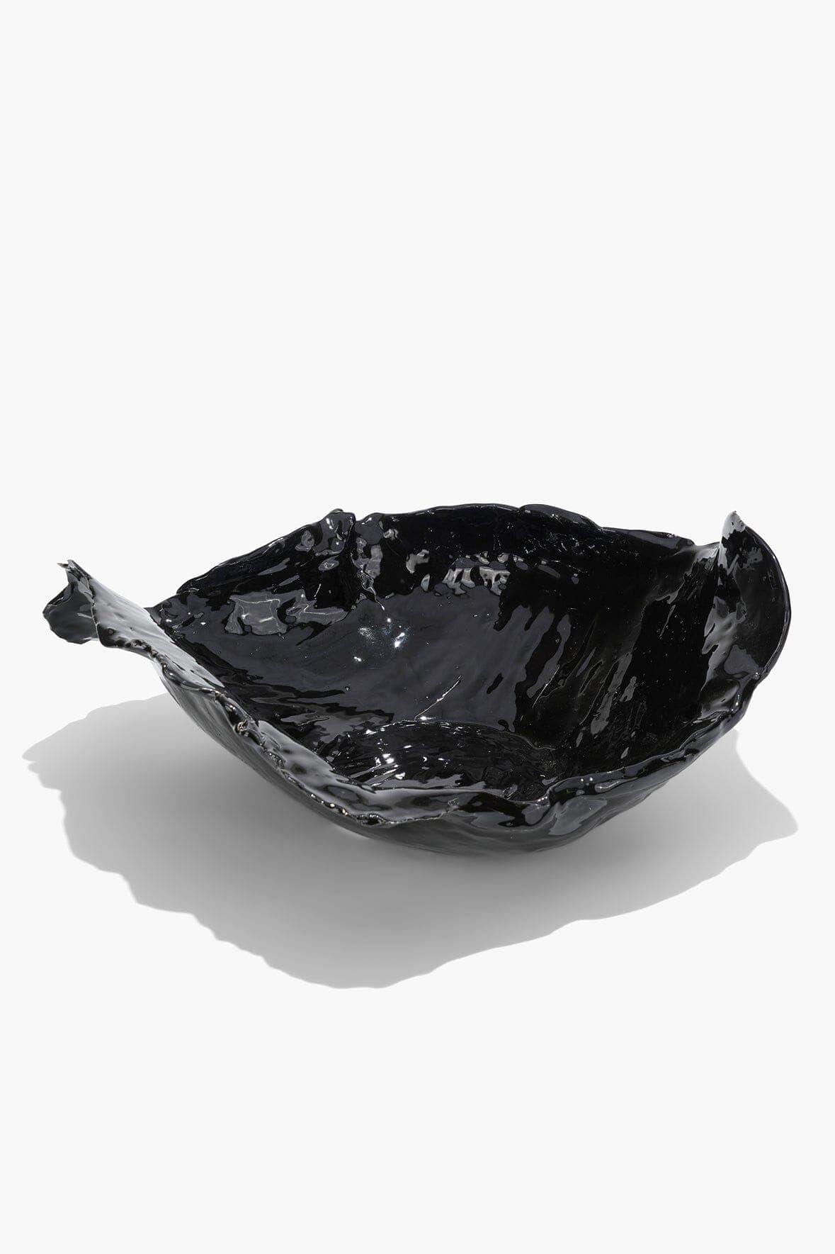 WAVY BOWL | BLACK GLAZE