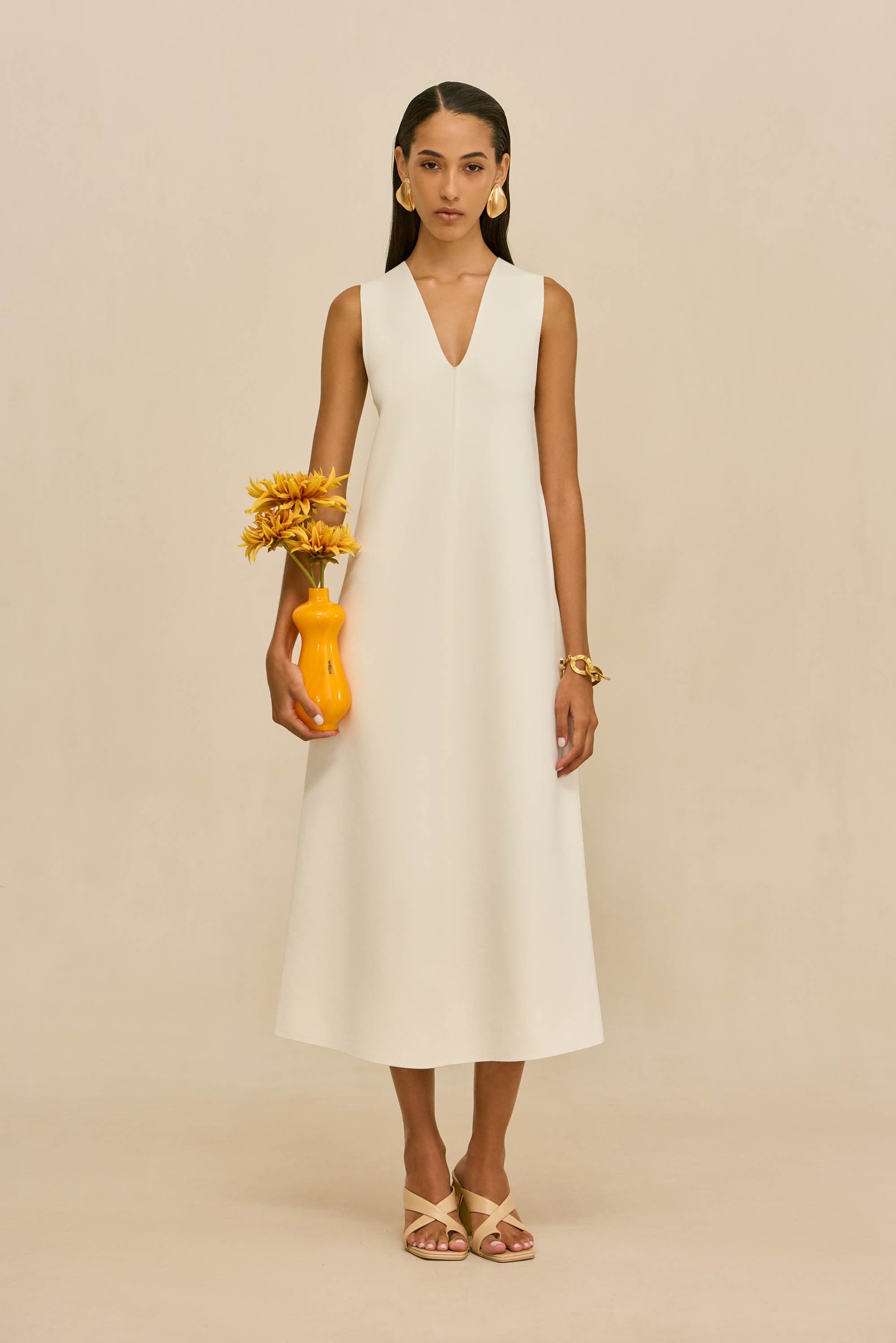 VIOLLET KNIT DRESS - OFF WHITE