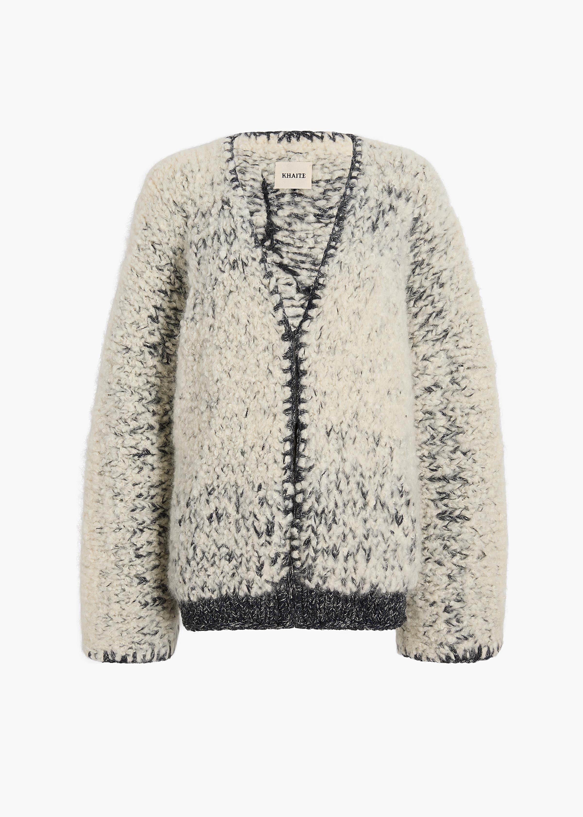 Jack Cardigan in Black and Glaze