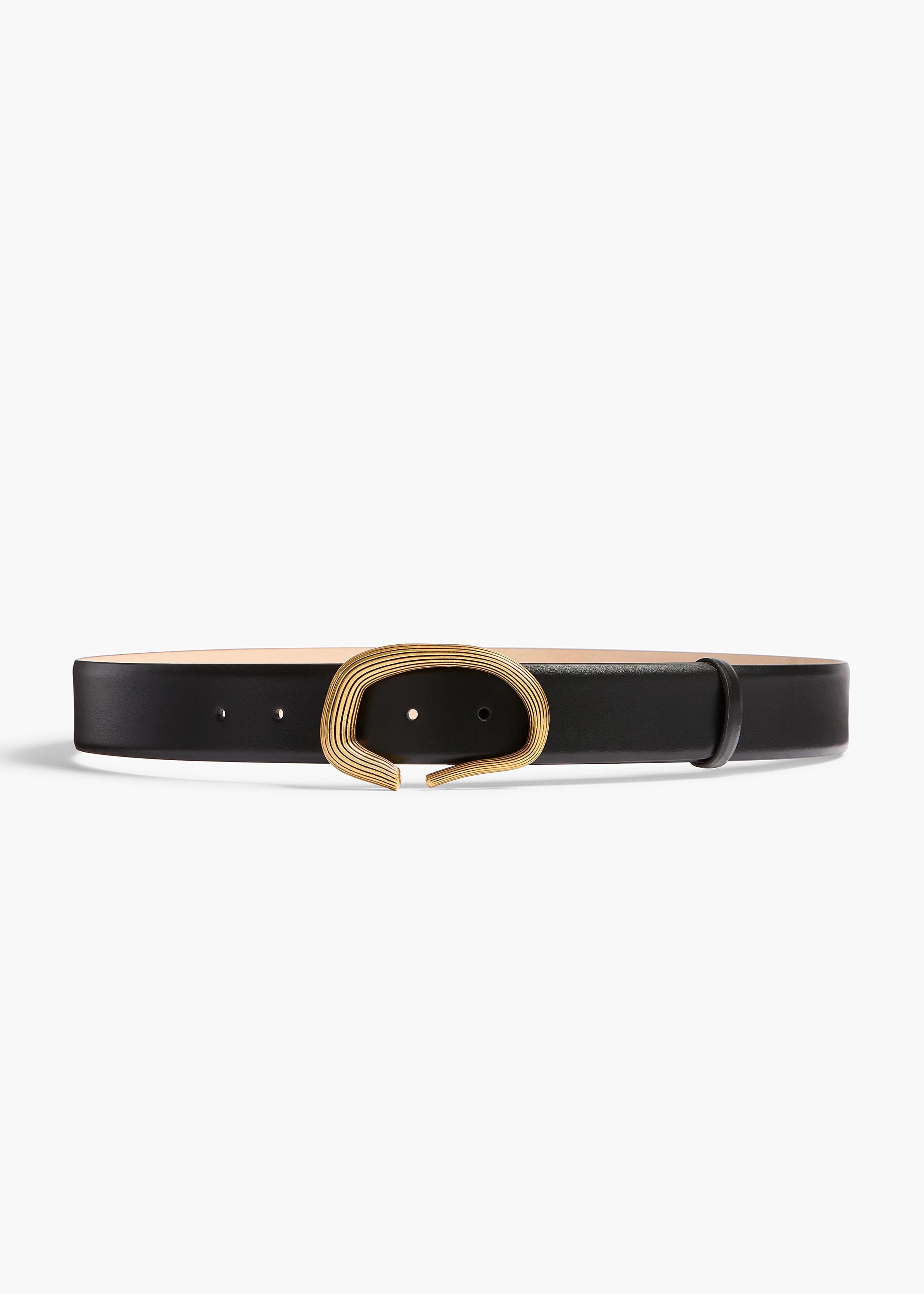 Santa Fe Belt in Black Leather