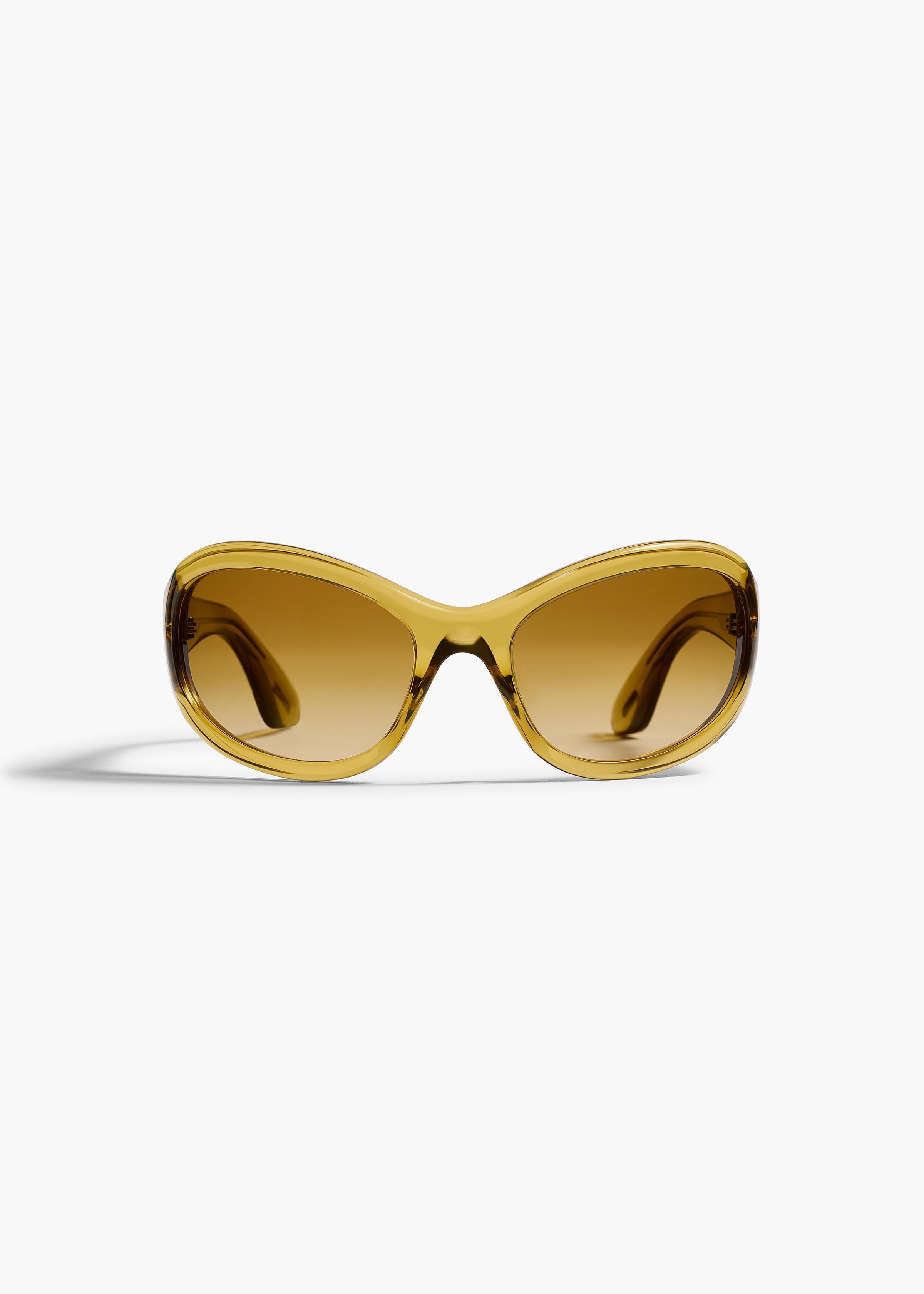 KHAITE x Oliver Peoples 1967C in Dark Honey and Amaretto Gradient