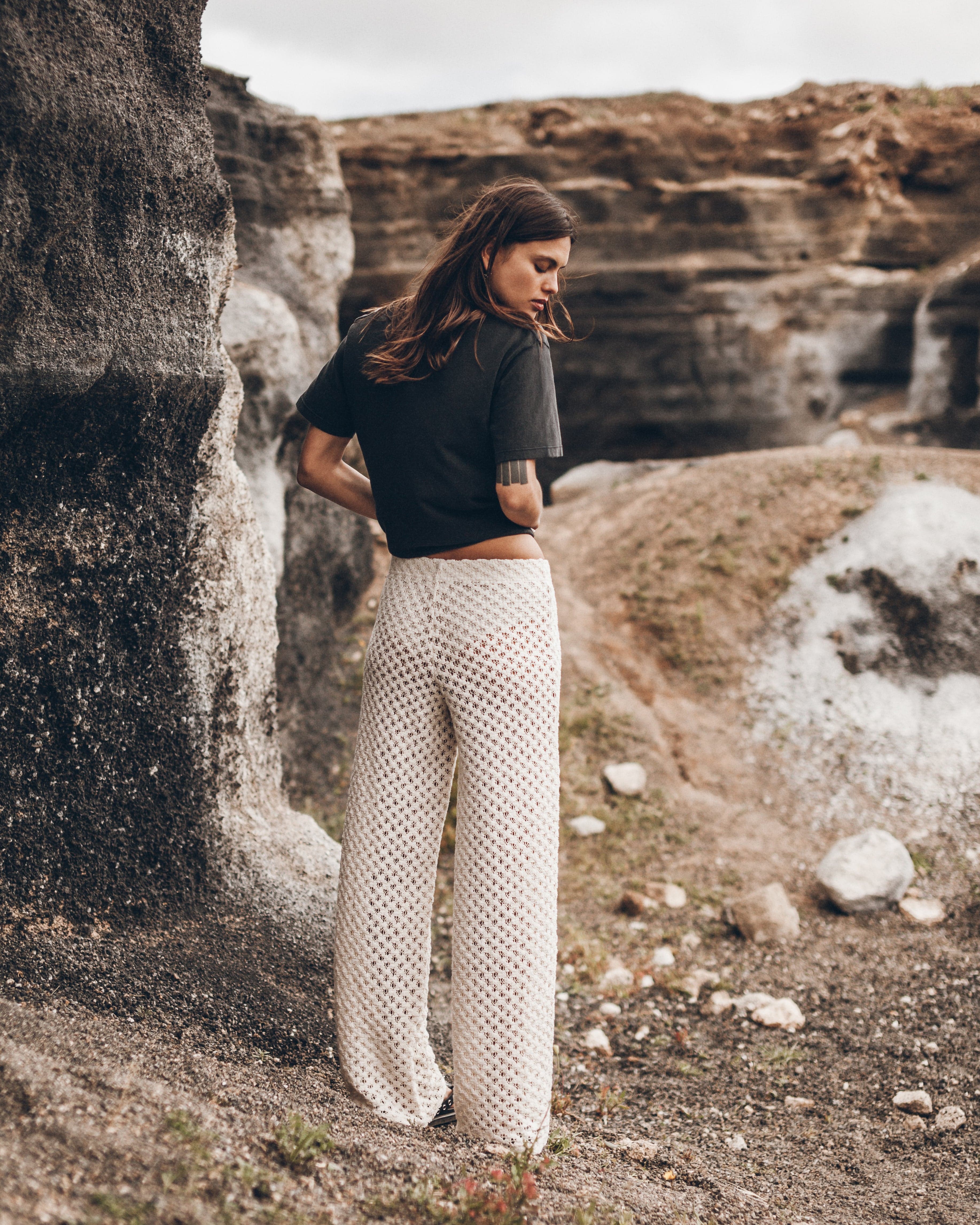 The Ecru Crochet Pants