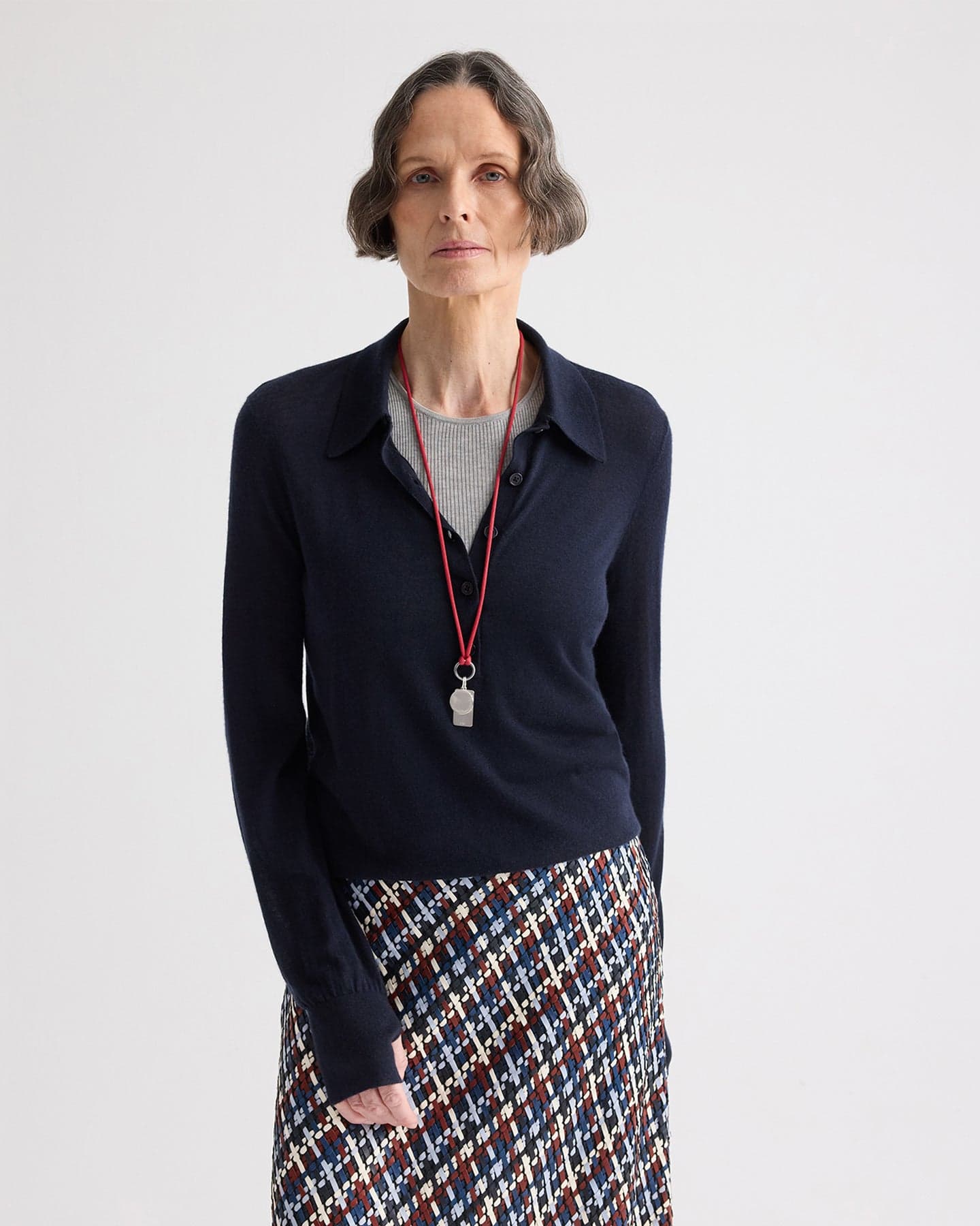 Uma Henley Sweater in Cashmere