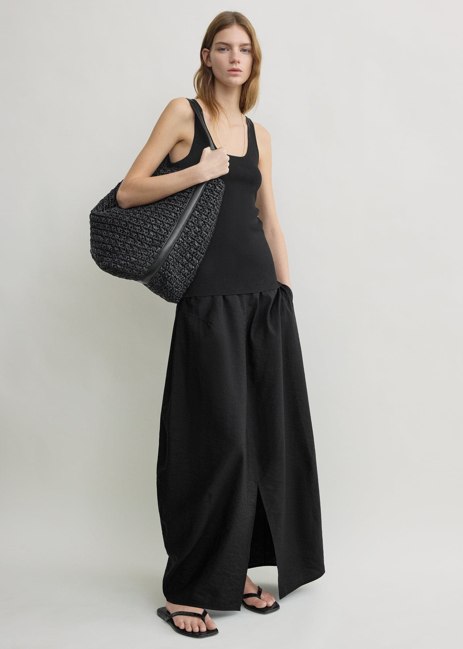 Parachute skirt black