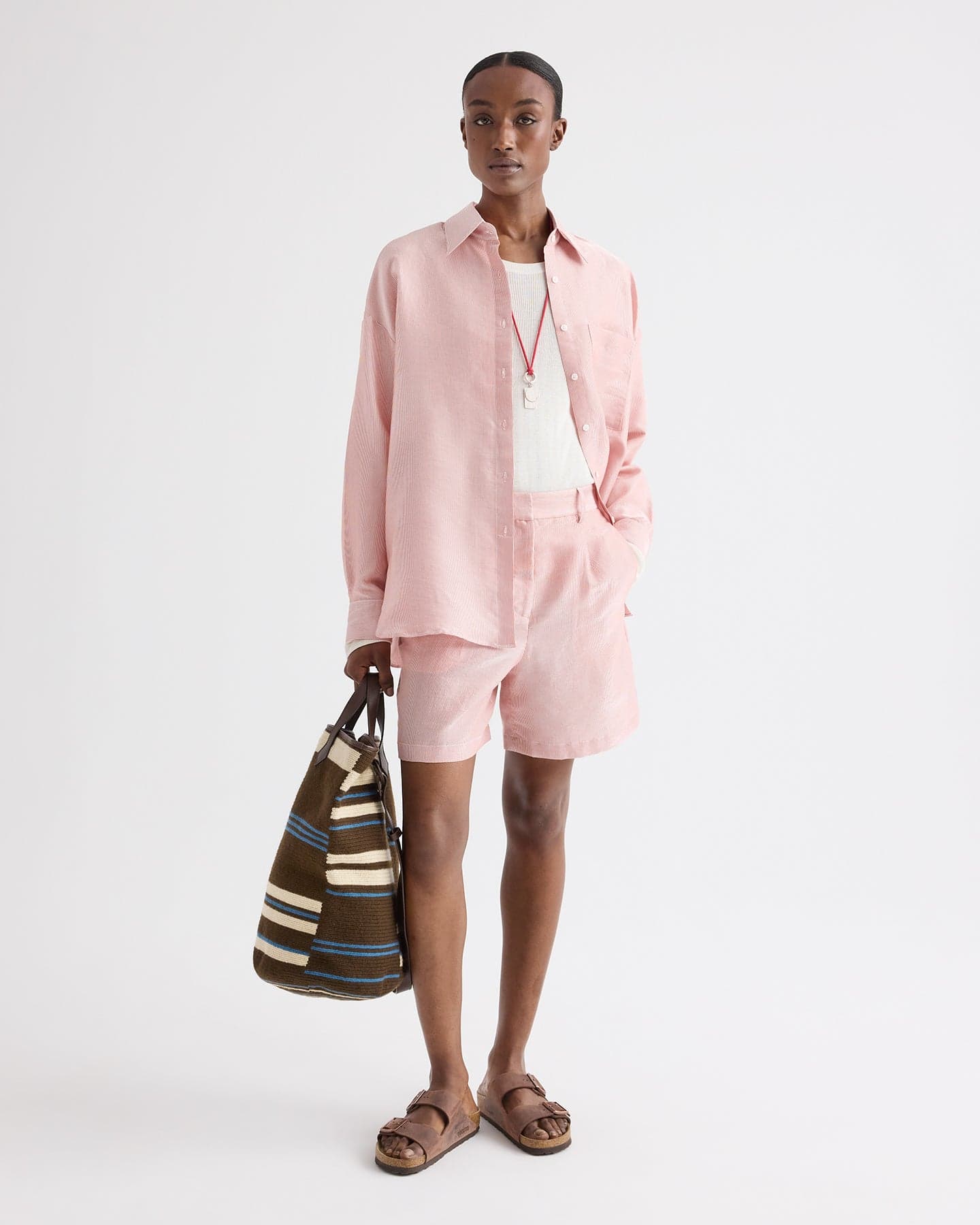 Henry St Short in Cotton Stripes