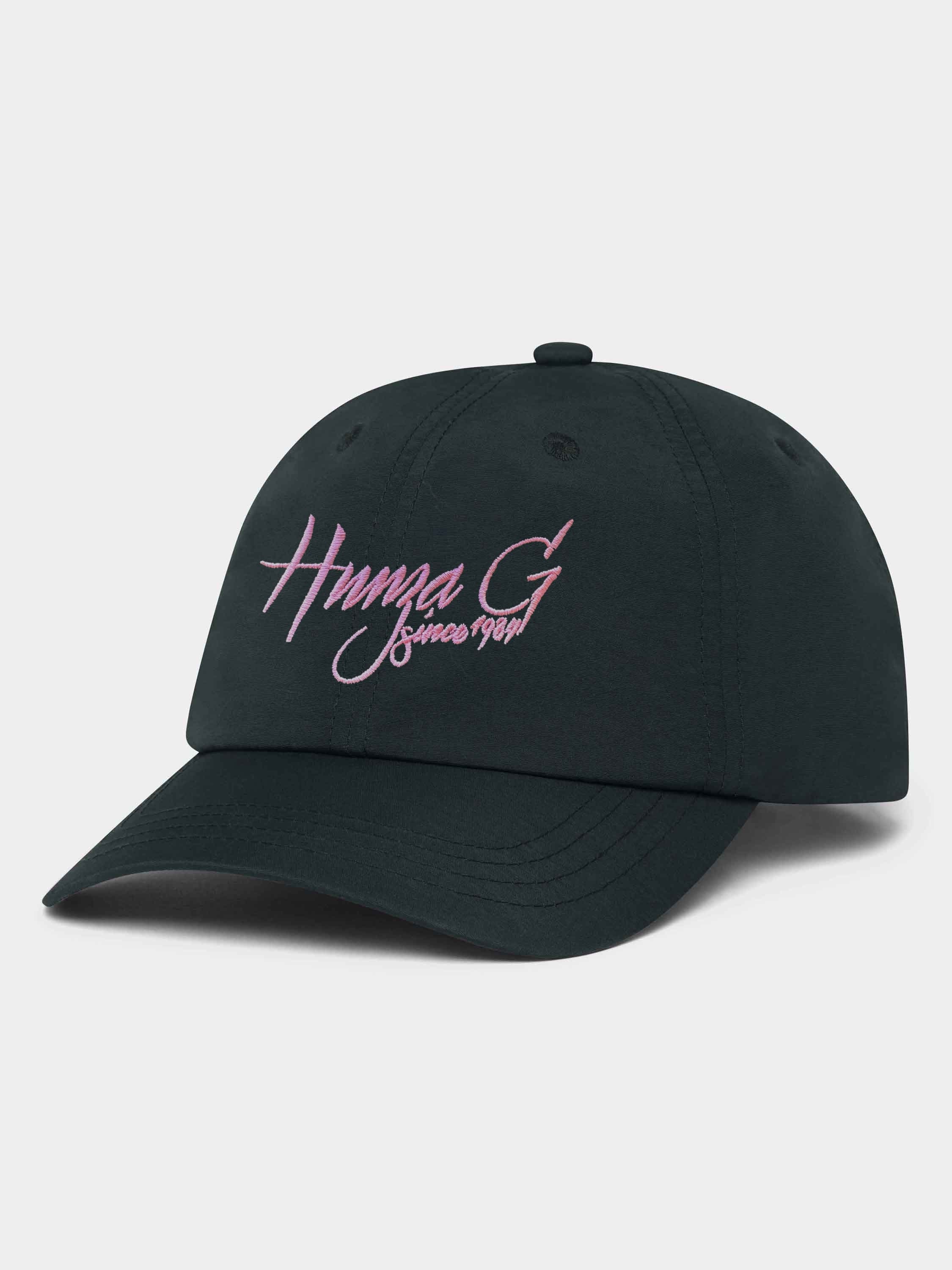 Hunza G Logo Cap - Black/Bubblegum - Black/Bubblegum