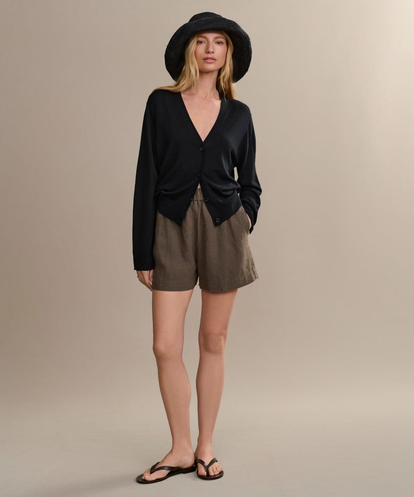Jenni Kayne Women's Linen Logan Short Size Medium