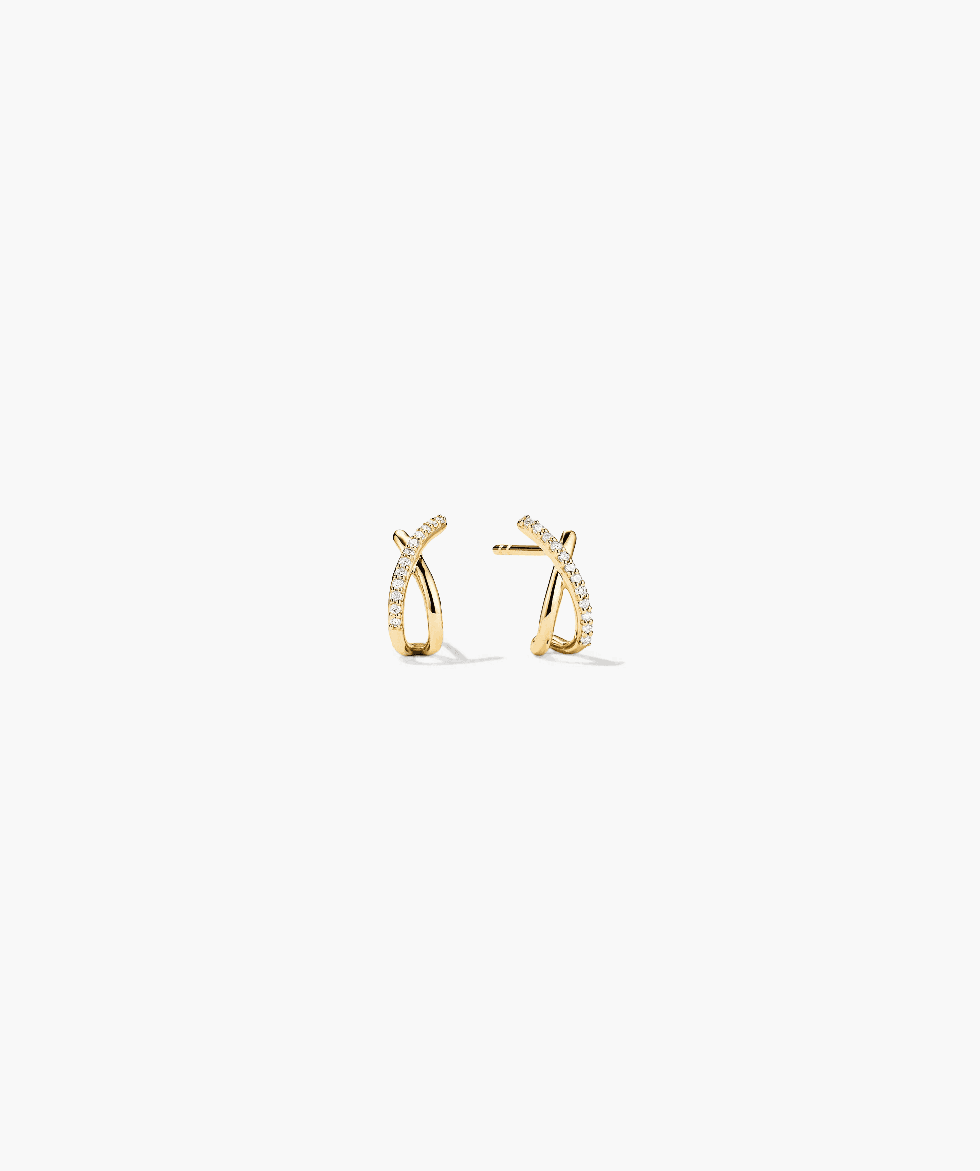 Pavé Diamond X Studs