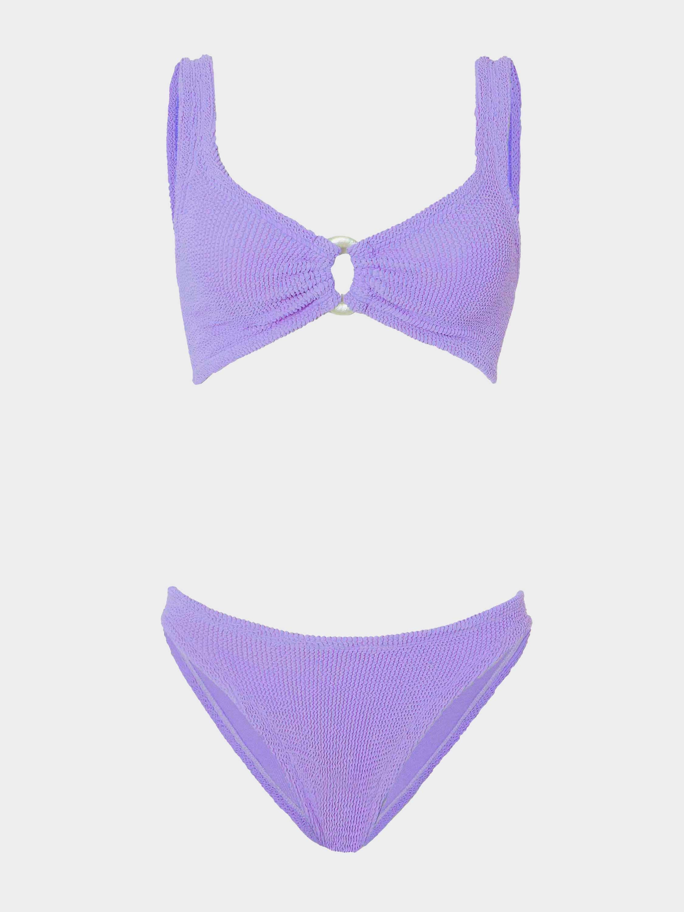 Julia Bikini Pearly Hoop - Lilac | One Size Swimwear | Hunza G - Lilac / One size