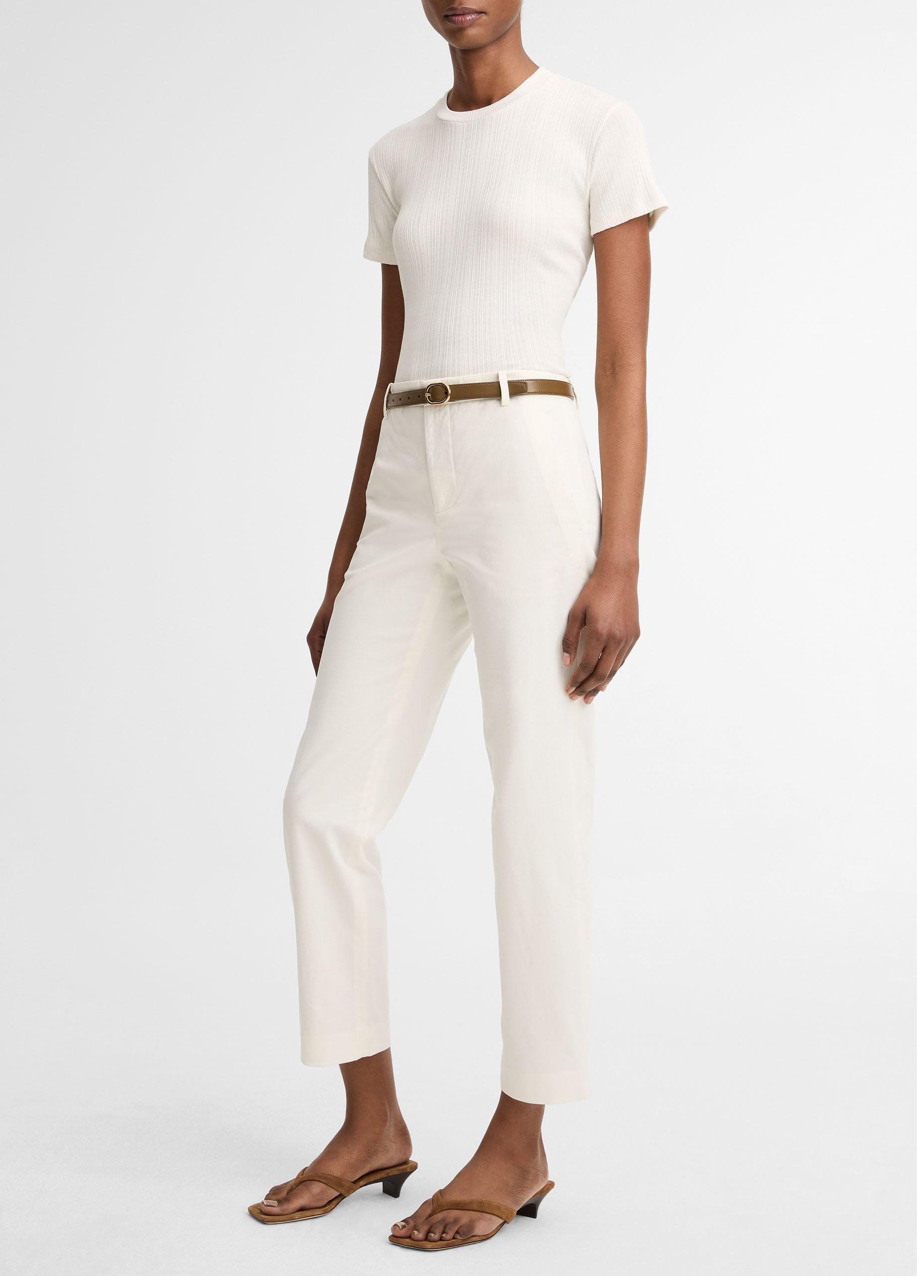 Avery Mid-Rise Italian Stretch-Cotton Chino Pant