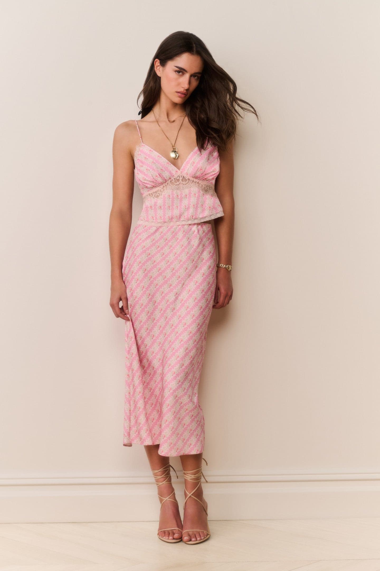 Castle Heirloom Print Midi Skirt