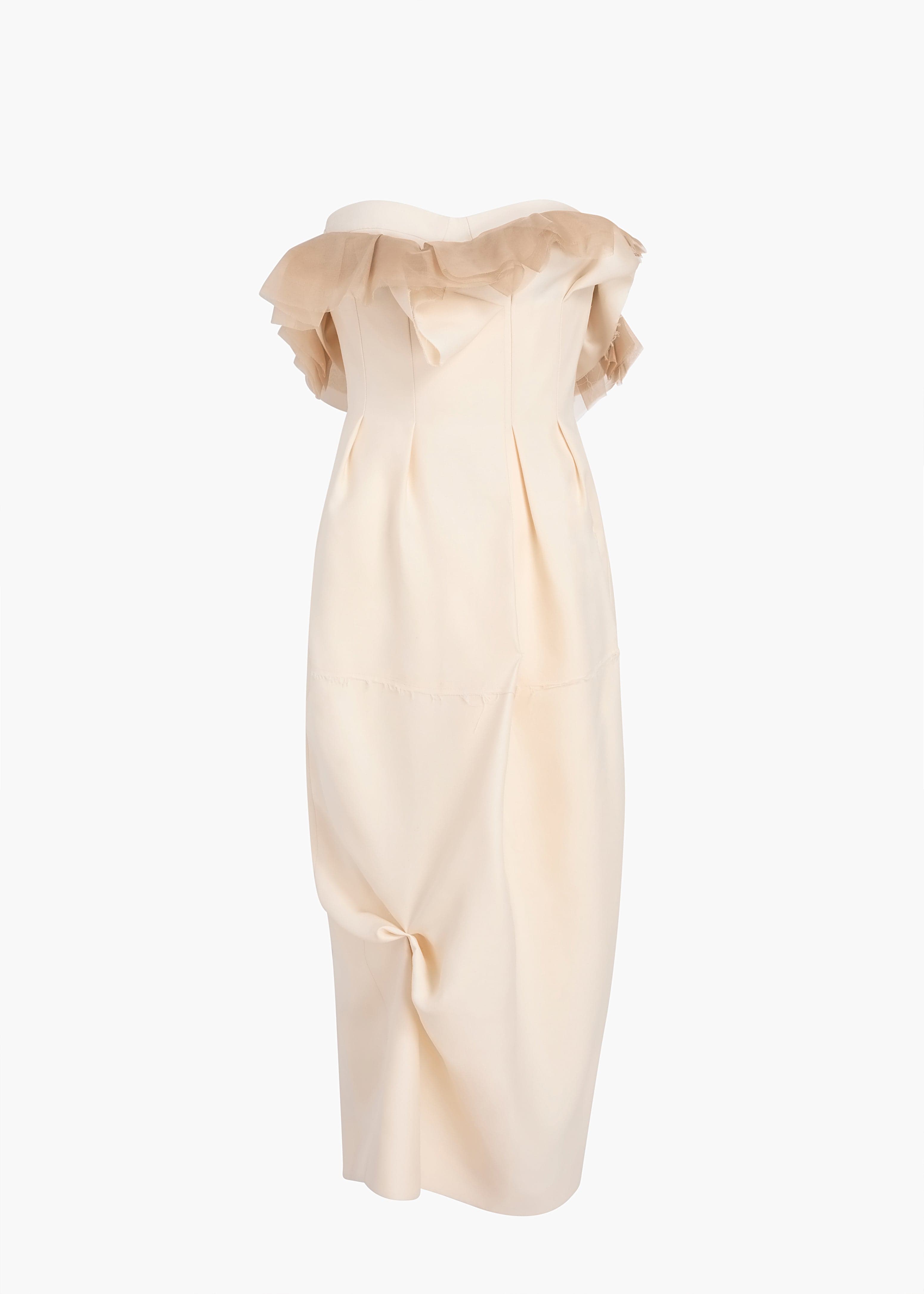 Salm Dress in Cream