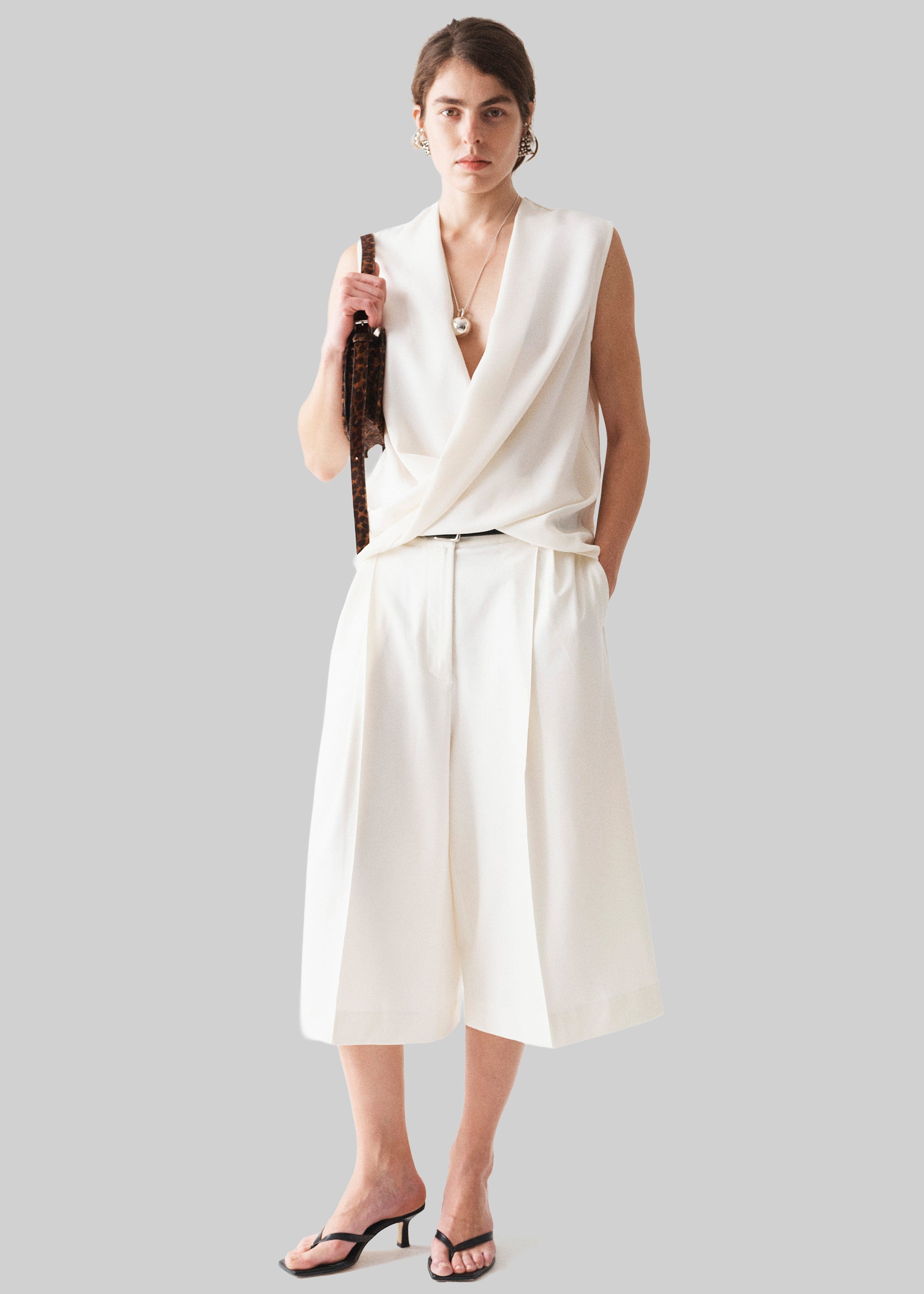 Beaufille Lewis Sleeveless Blouse - Porcelain