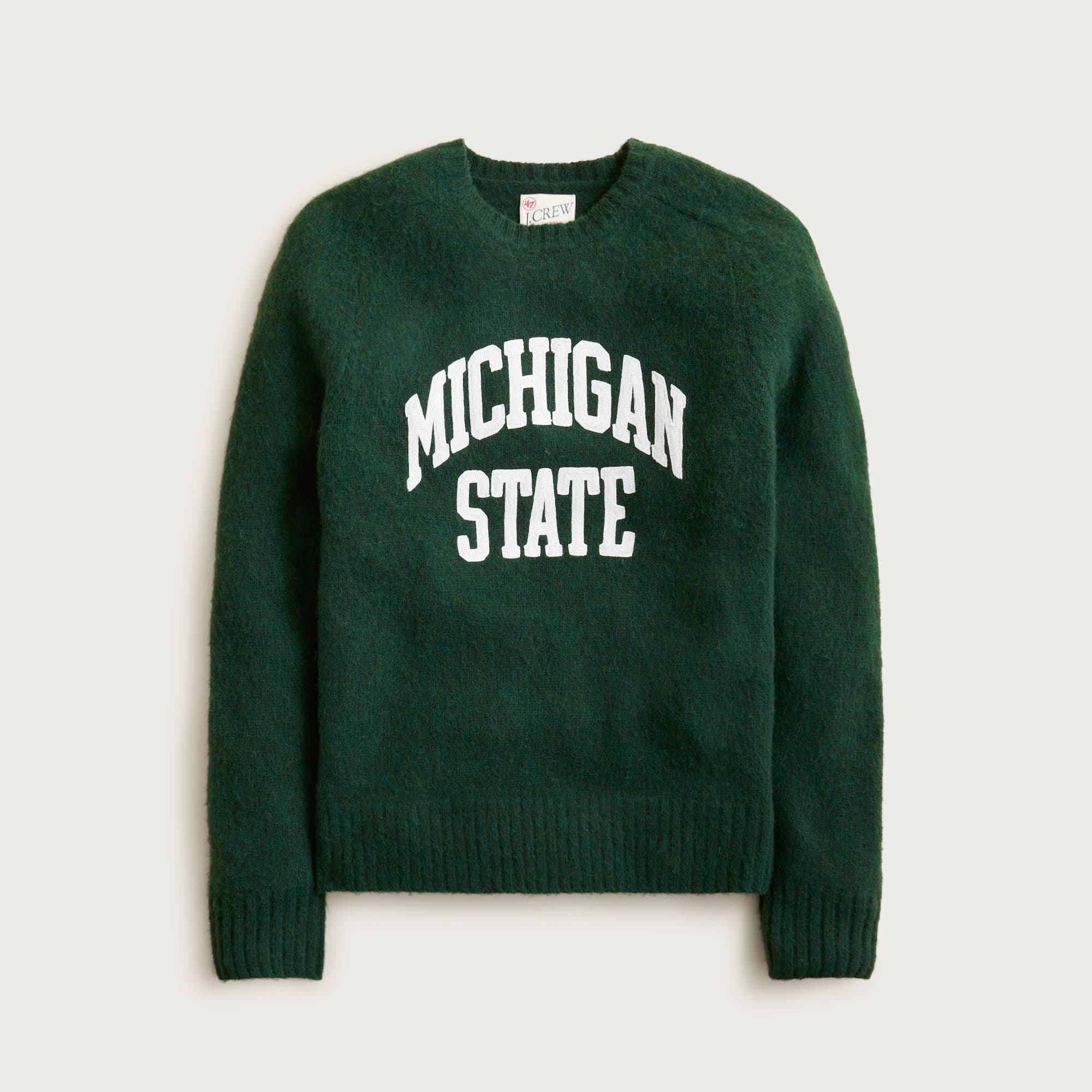 '47 X J.Crew brushed wool Michigan State sweater