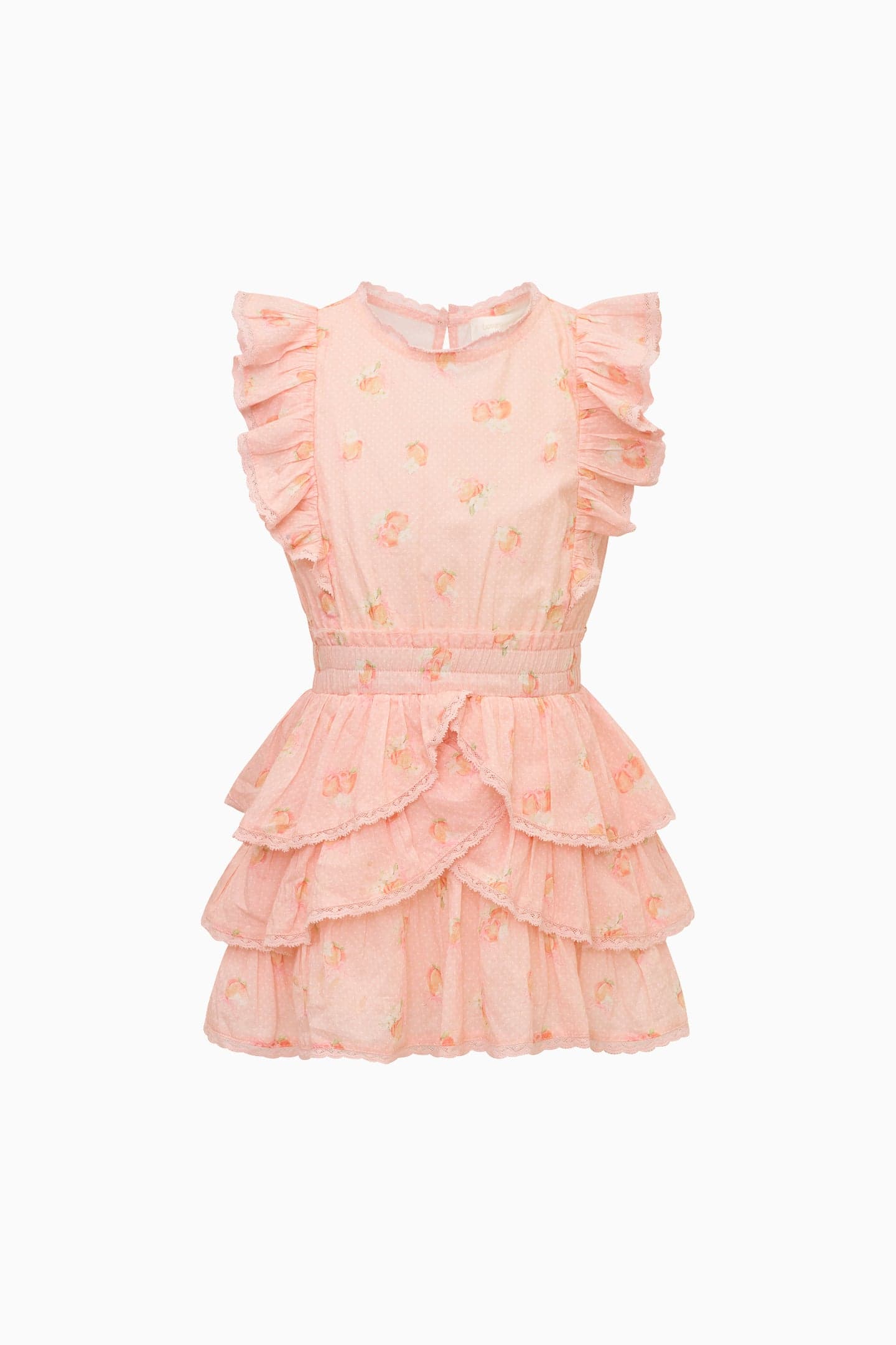 Tween Peach Pom Pom Decker Dress