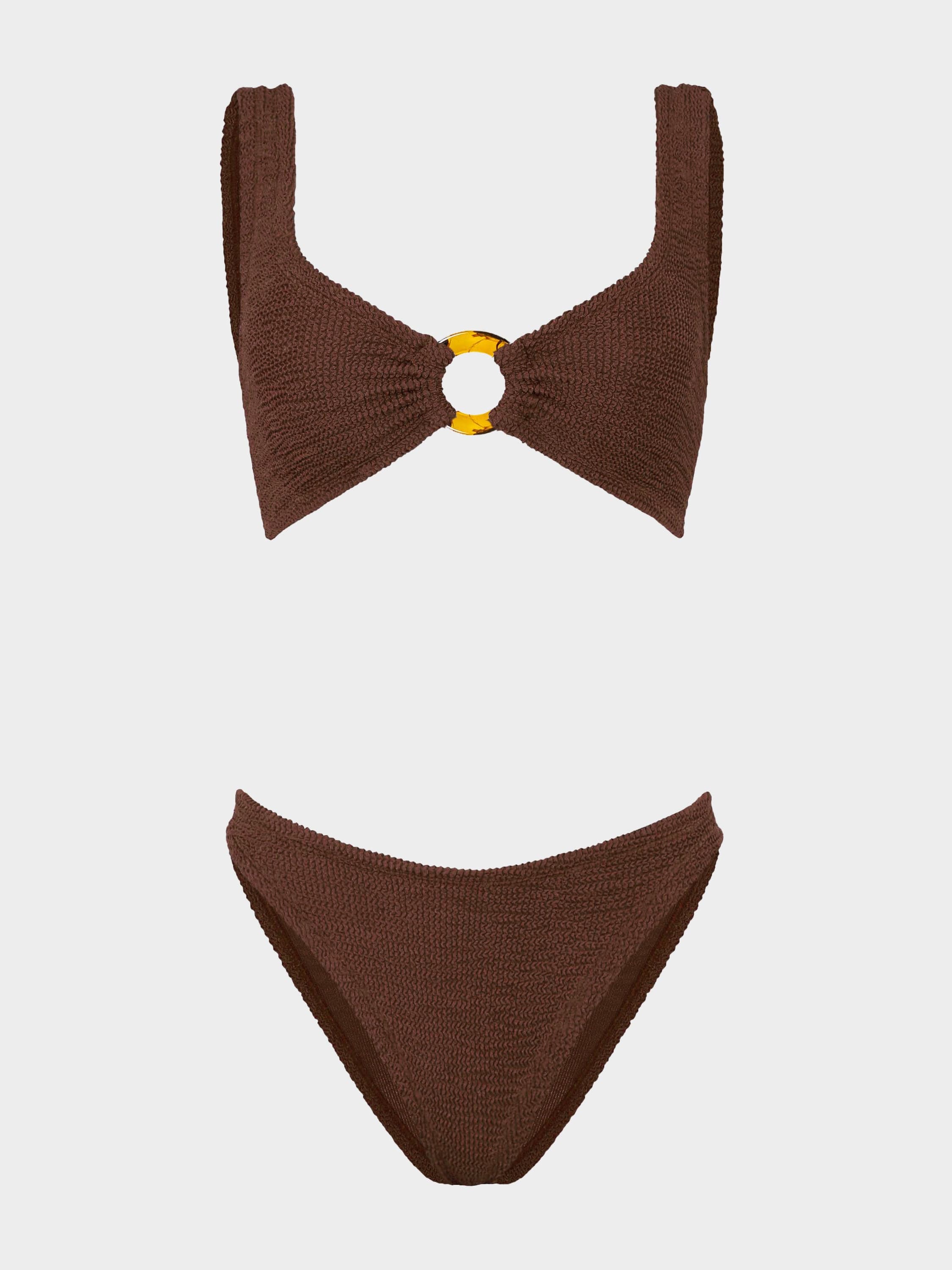 Julia Bikini - Metallic Chocolate | Hunza G - Metallic Chocolate / One size / TBG