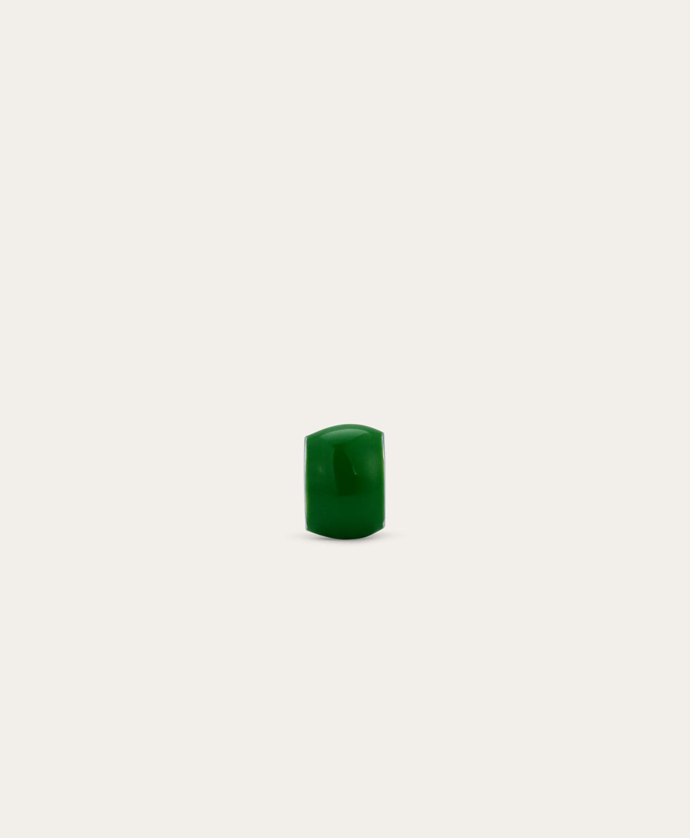 Wide Kelley Green Enamel Mini Bead
