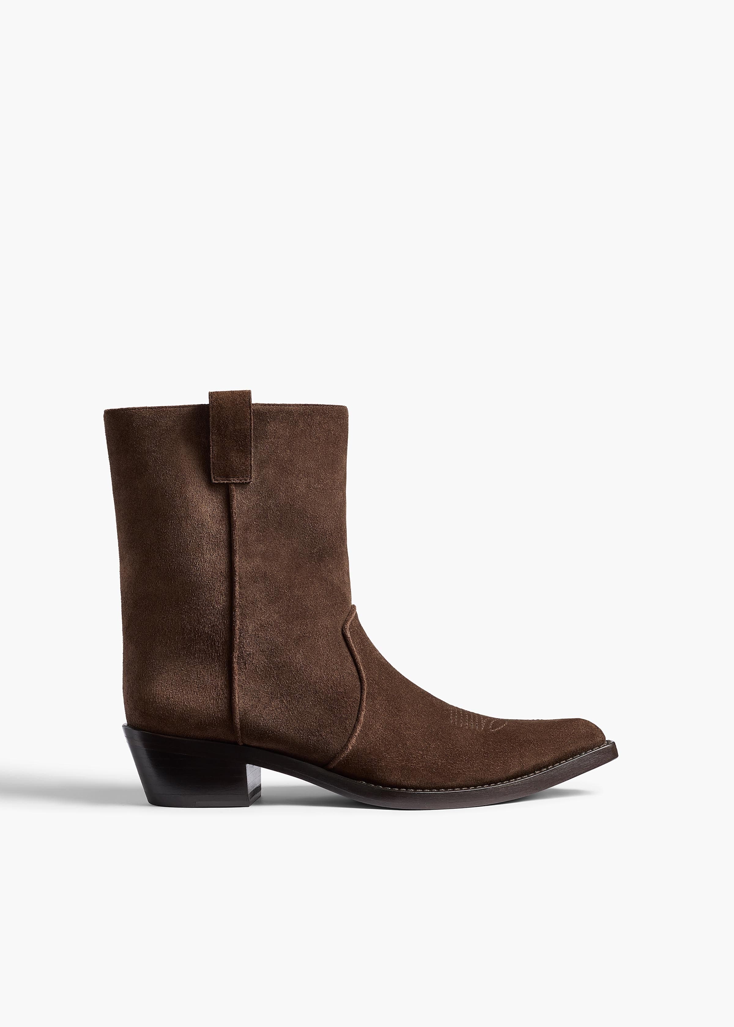 Clive Ankle Boot in Ebano Suede