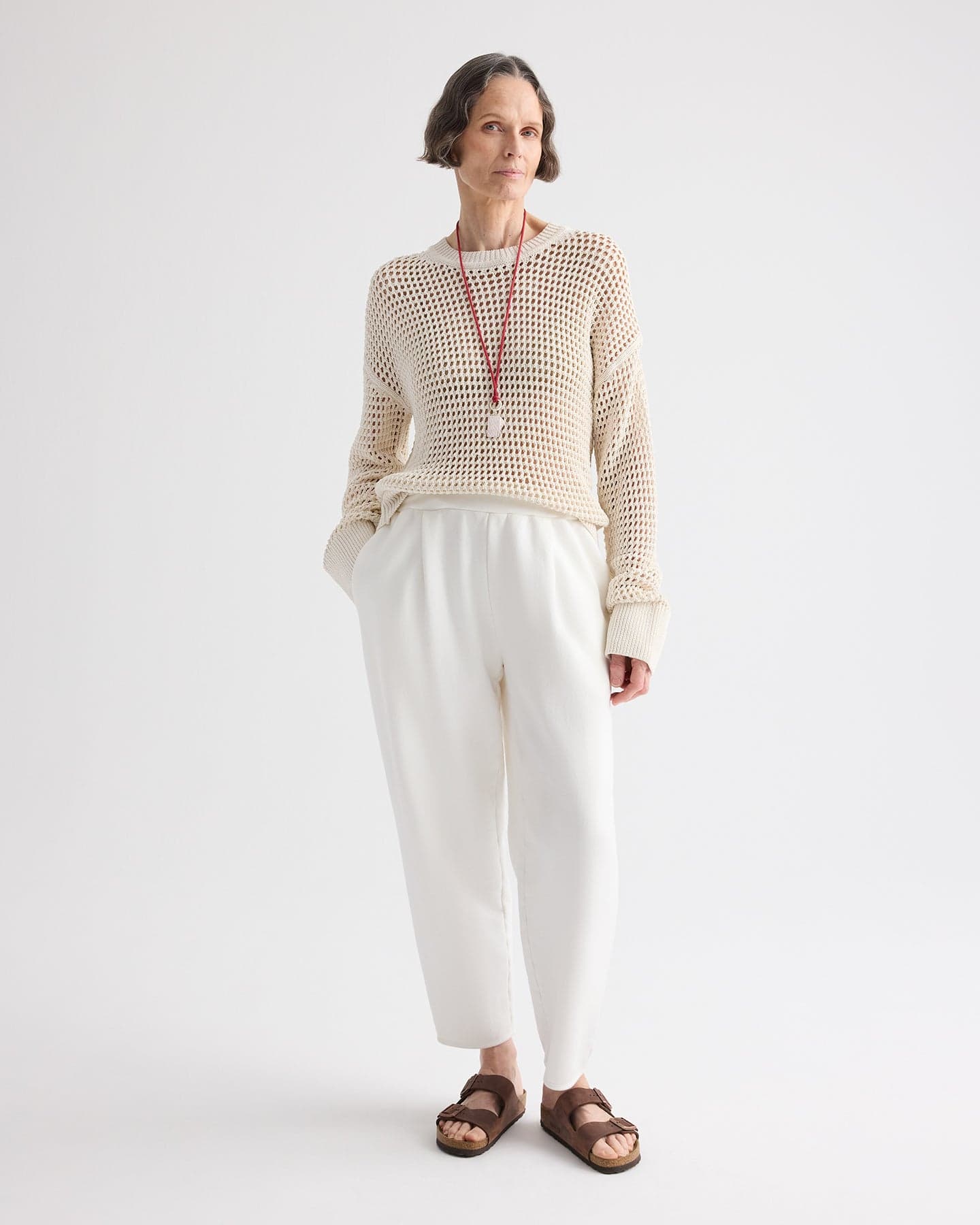 Pleated Sweatpant in Lightweight Sweatshirt