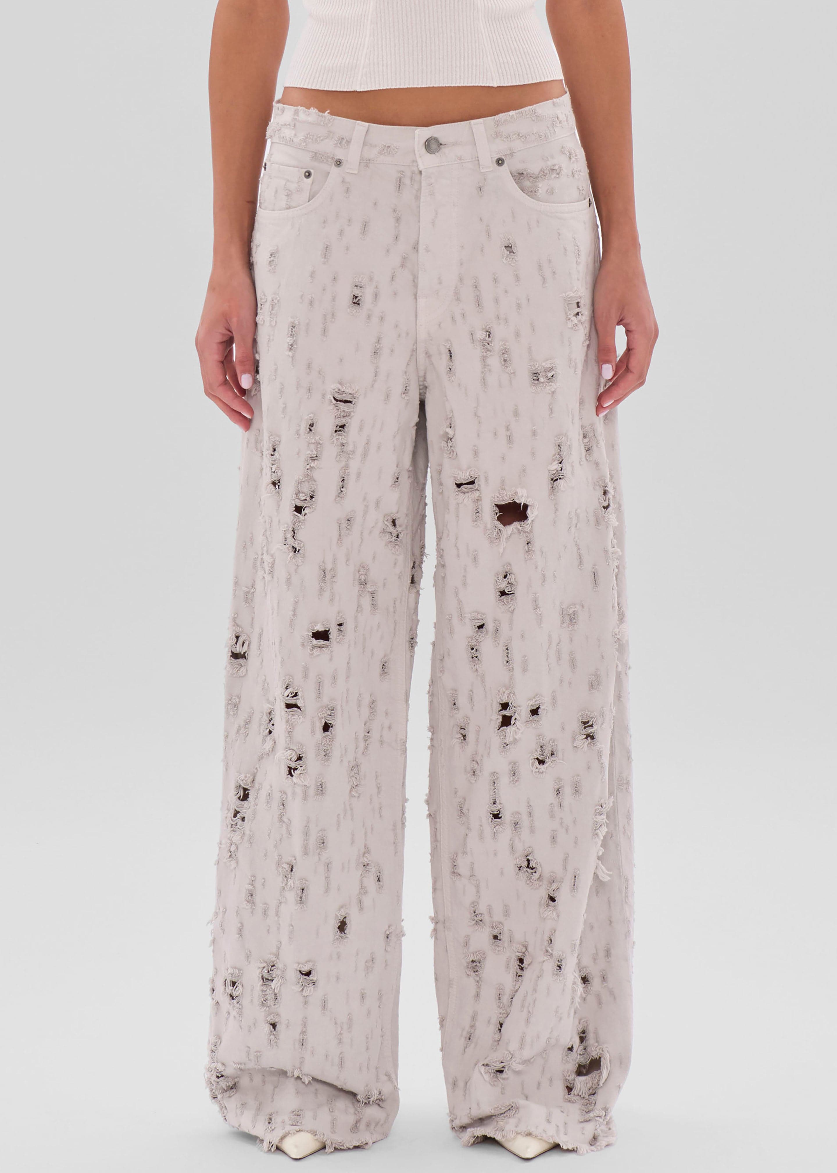 Haikure Bethany Bull Destroy Jeans - Wind Grey