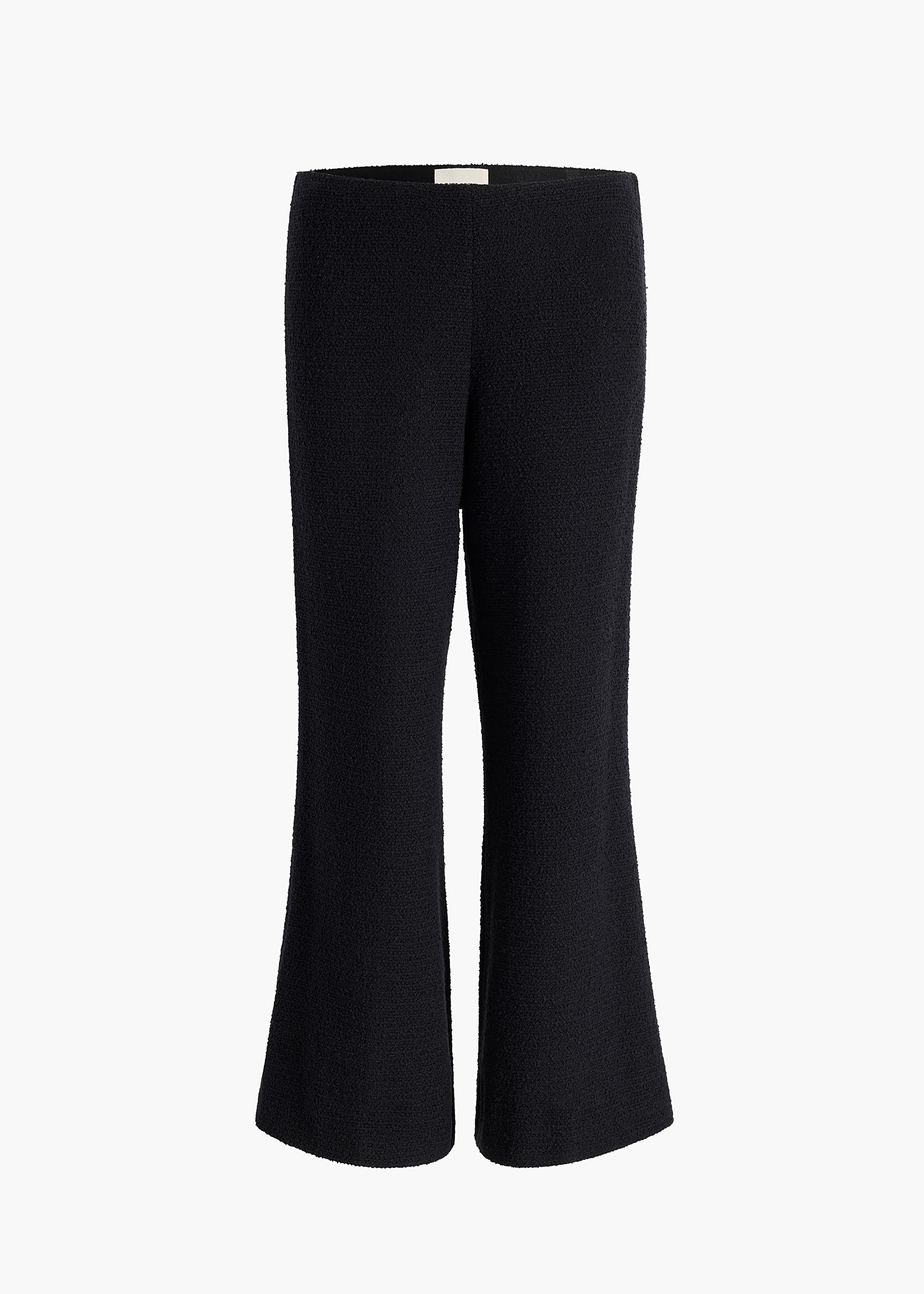 Walter Pant in Black Textured Giro Inglese