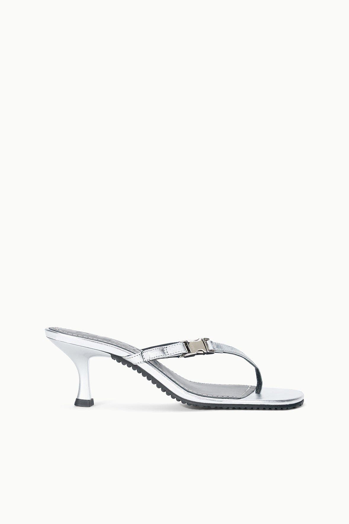 FLYNN KITTEN HEEL | SILVER