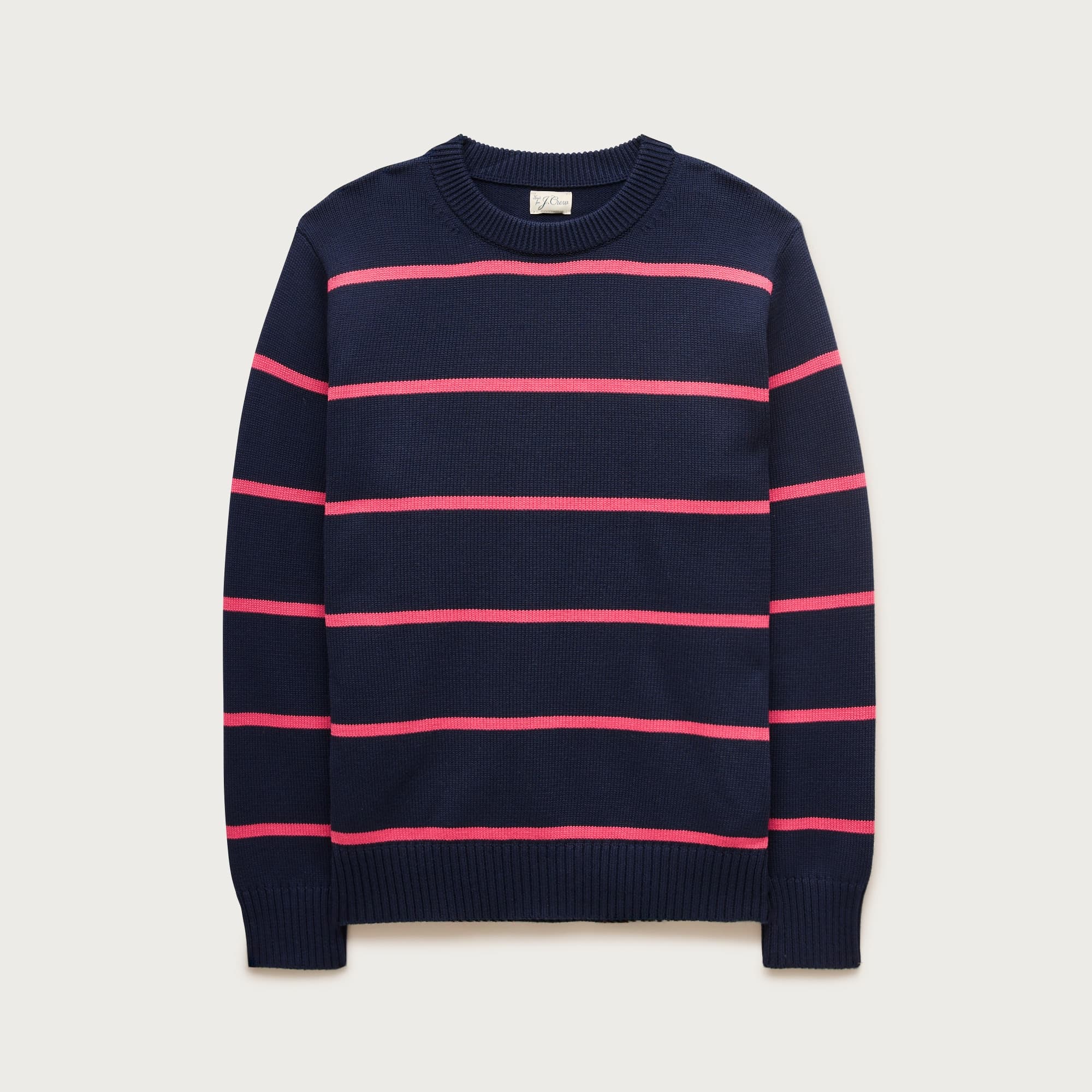 Heritage cotton sweater in stripe