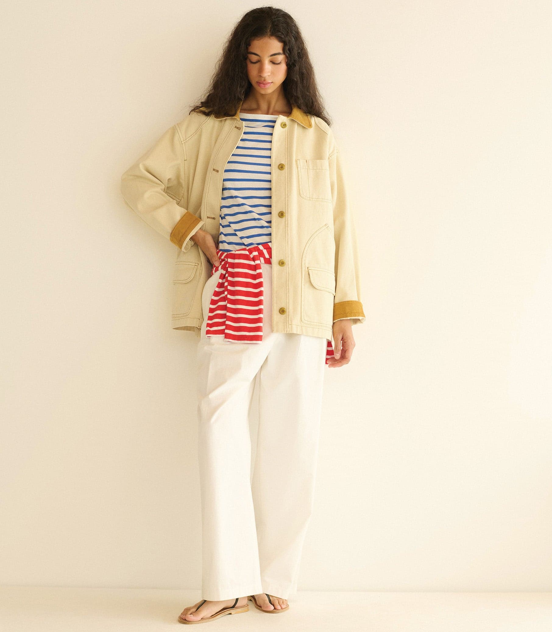 PASCUAL JACKET -- STRAW