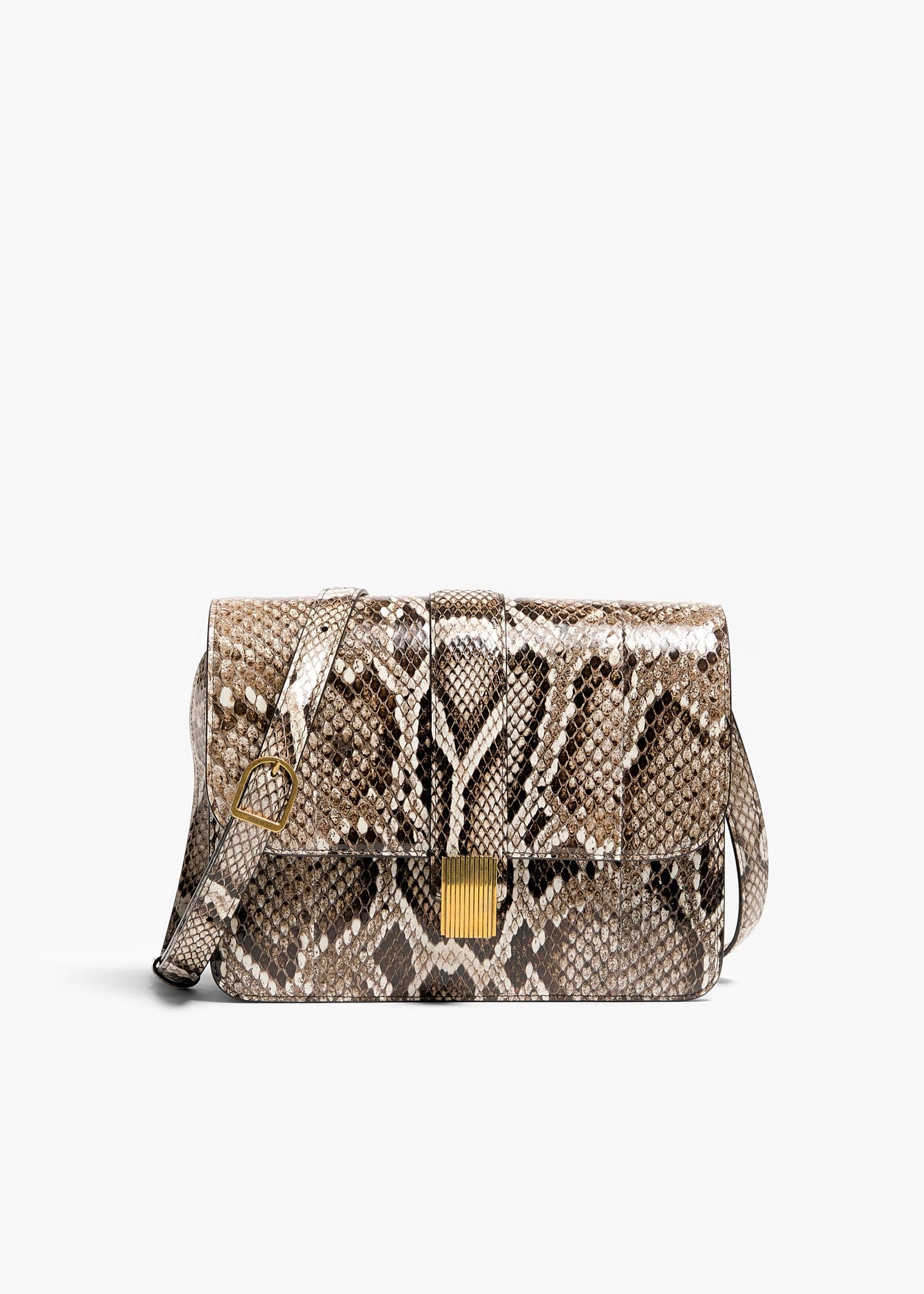 Blake Crossbody Bag in Natural Python