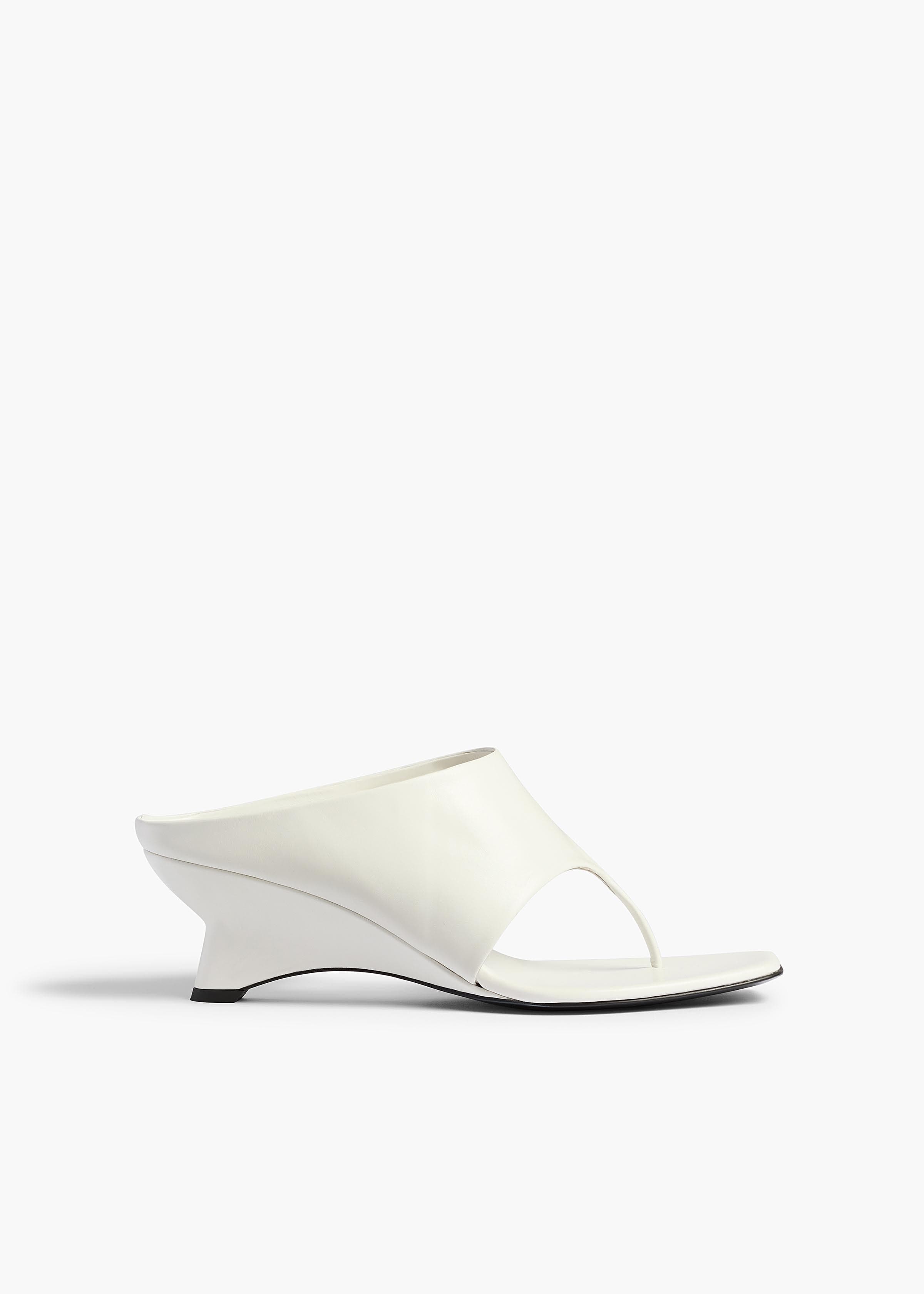 Marlow Mule in Chalk Glazed Leather