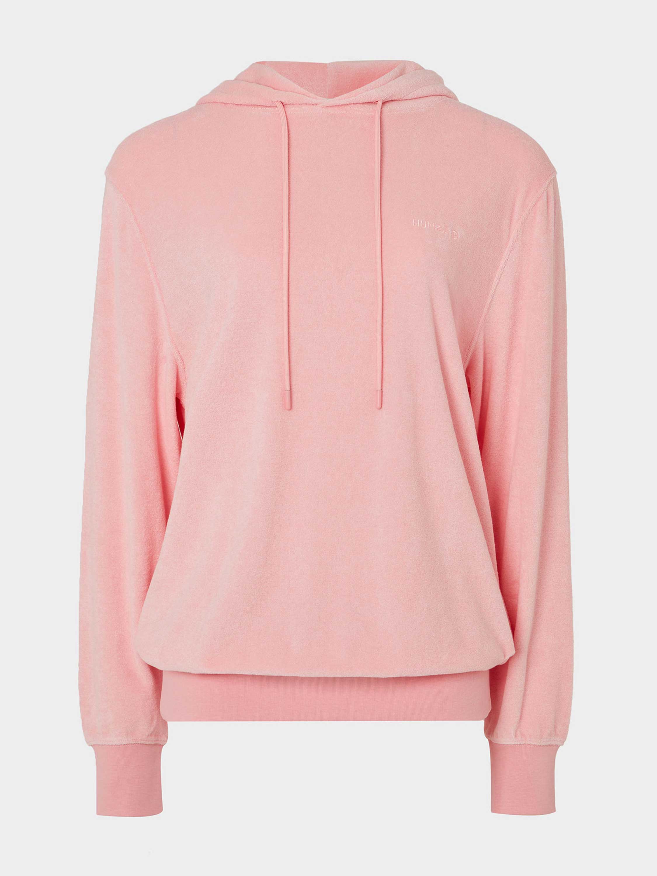 Terry Towelling Hoodie - Pink - Pink / Medium