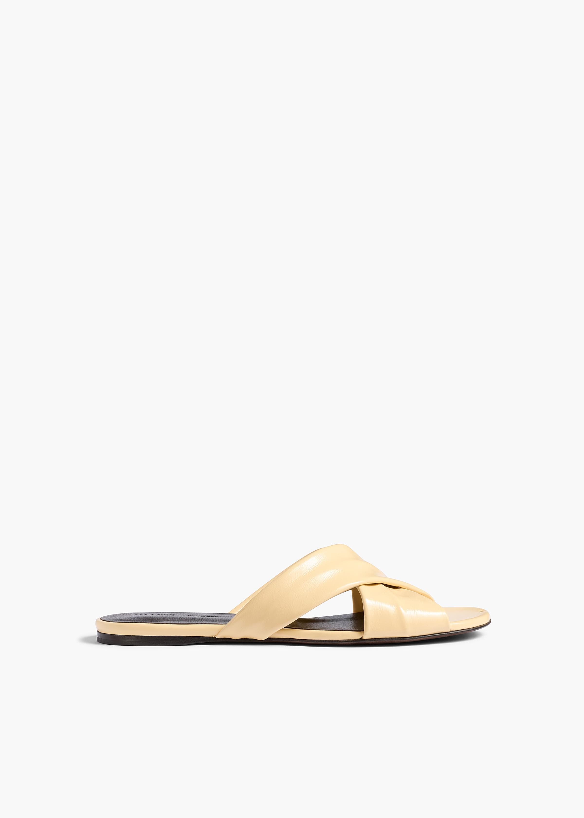 Liria Flat Sandal in Butter Glazed Leather