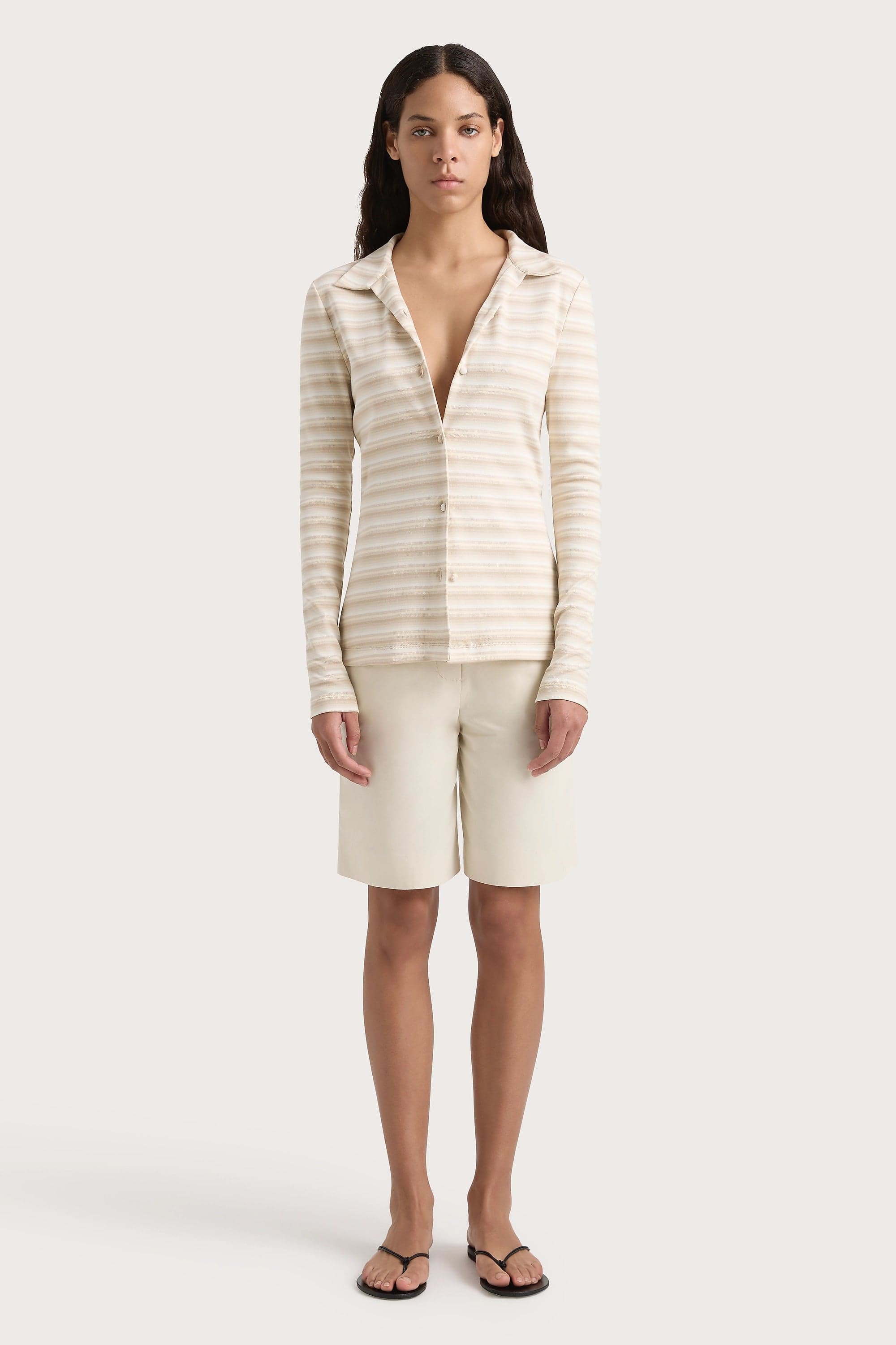 Tiesse Shirt Cream Stripe - Final Sale