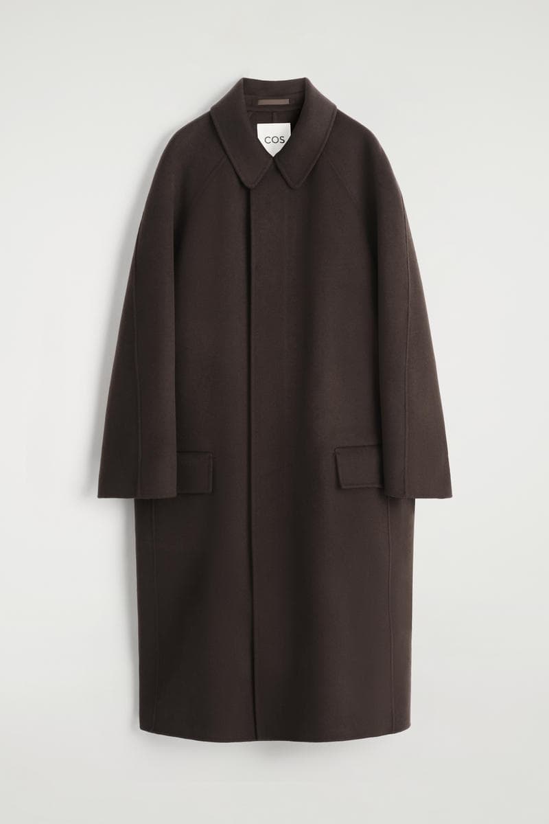 Double-Faced Wool Long Car Coat