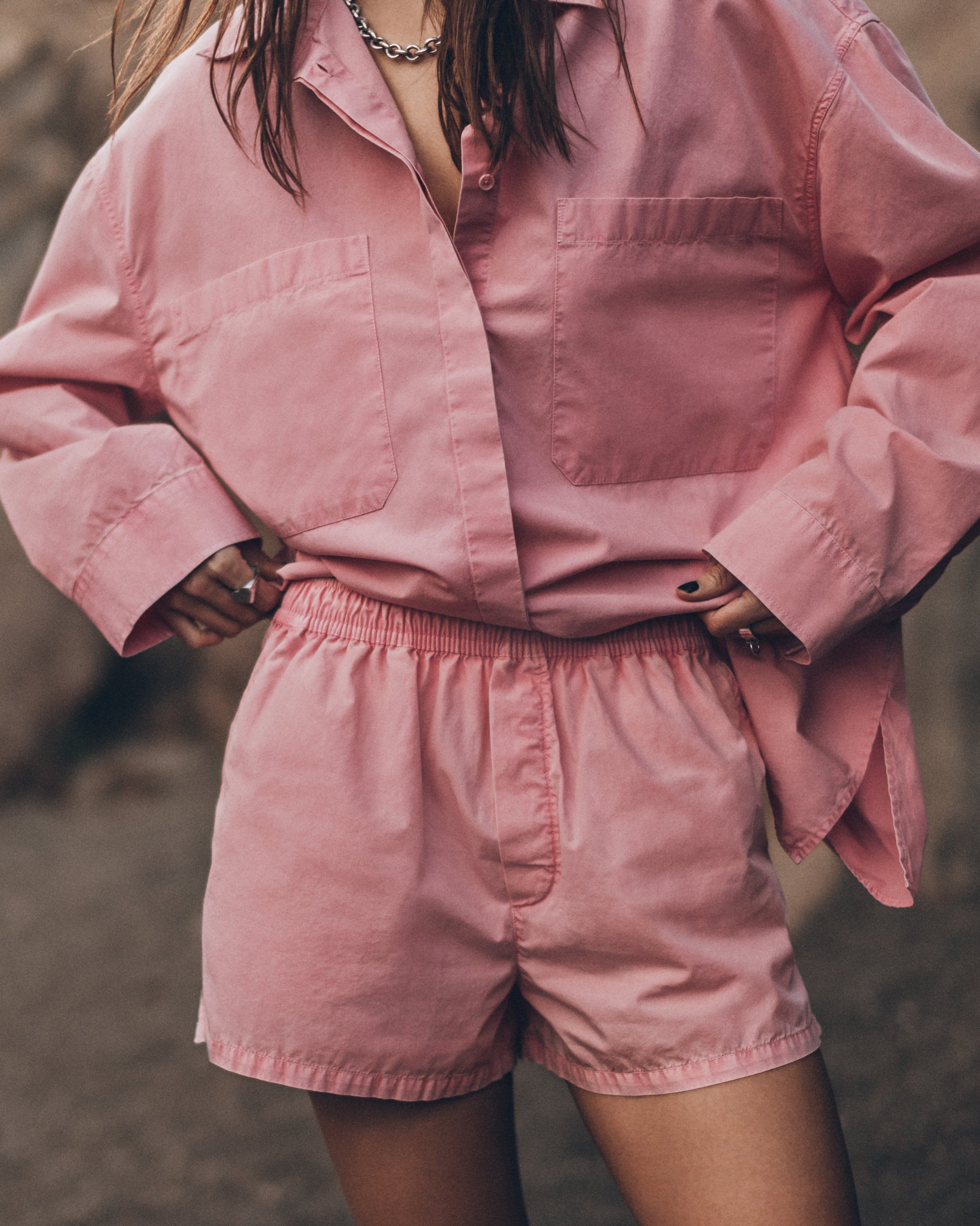 The Pink Cotton Boxer Shorts