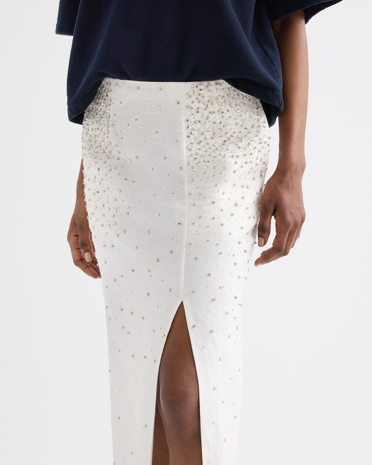 Lady Like Skirt in Scattered Crystals