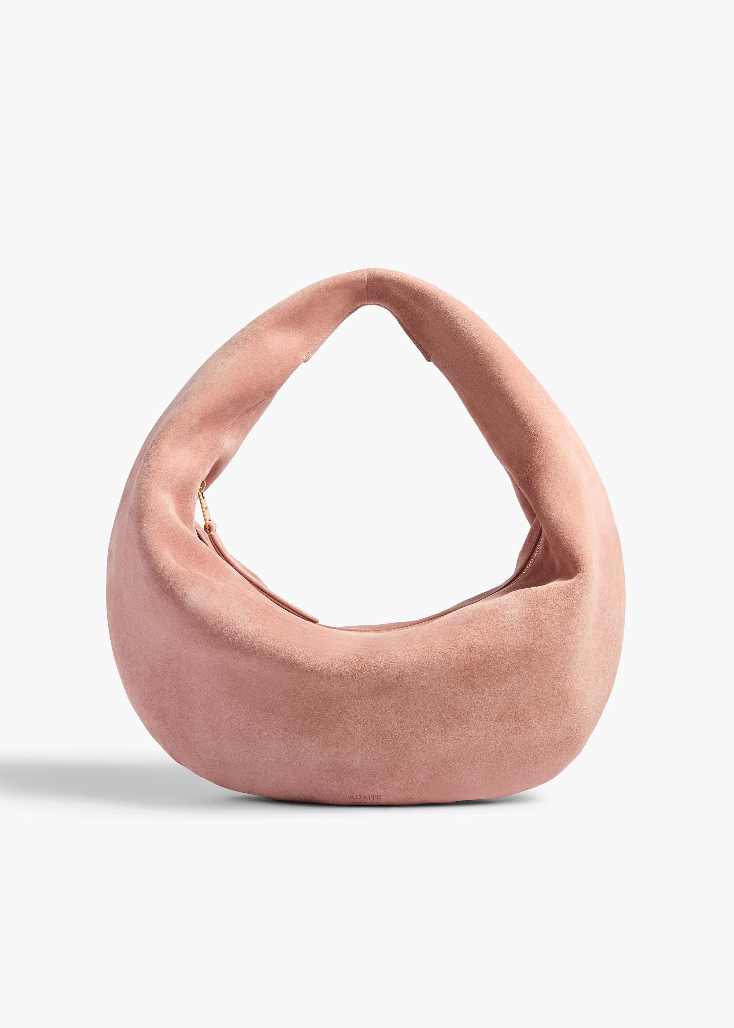 Medium Olivia Hobo in Dusty Pink Suede