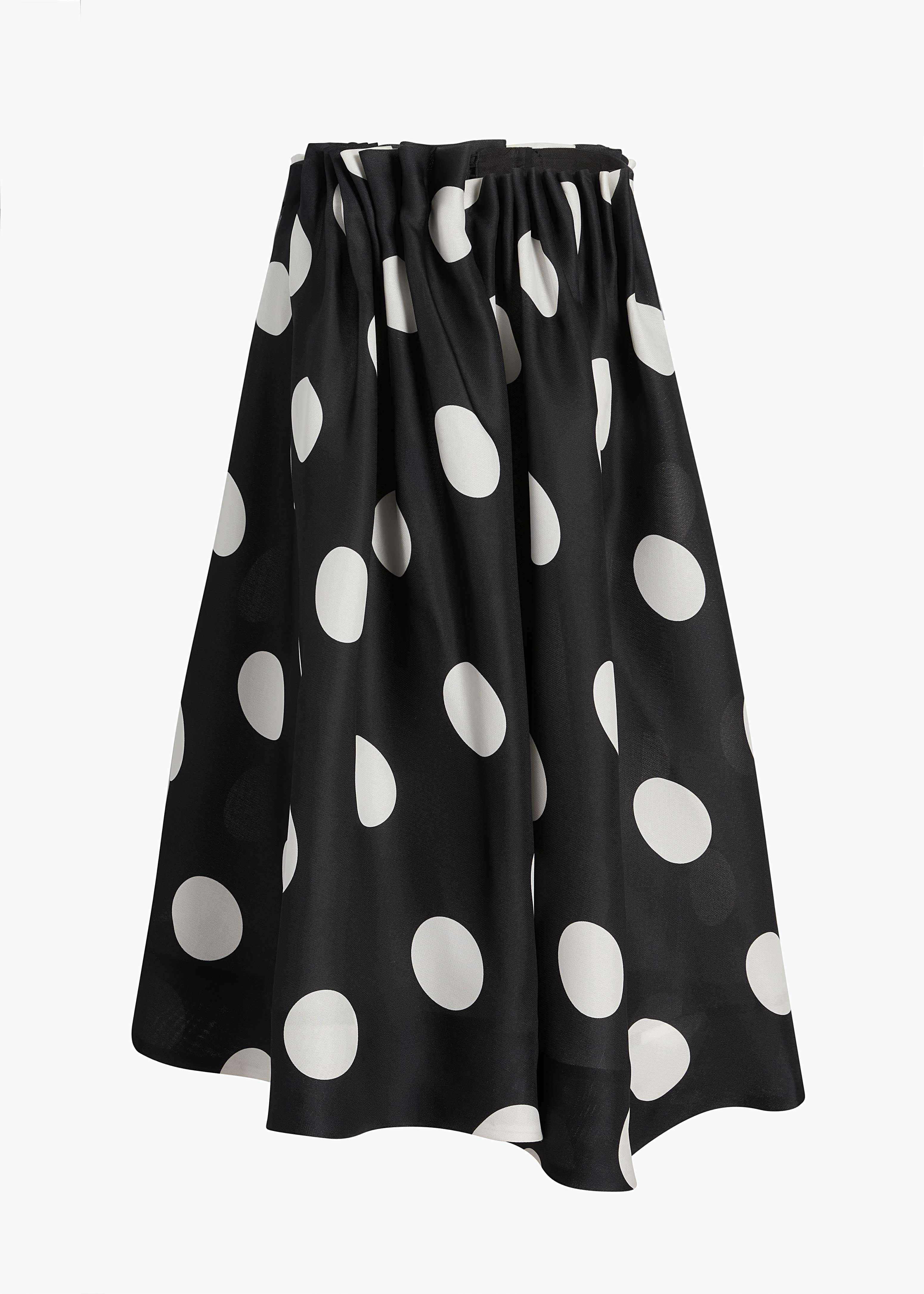 Riley Skirt in Black with White Dots