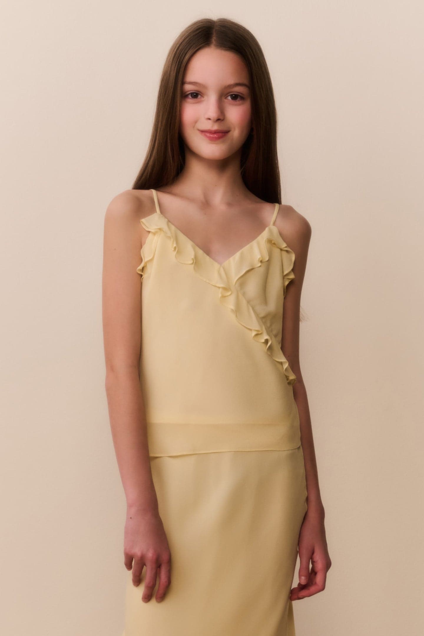 Tween Kalea Chiffon Ruffle Top