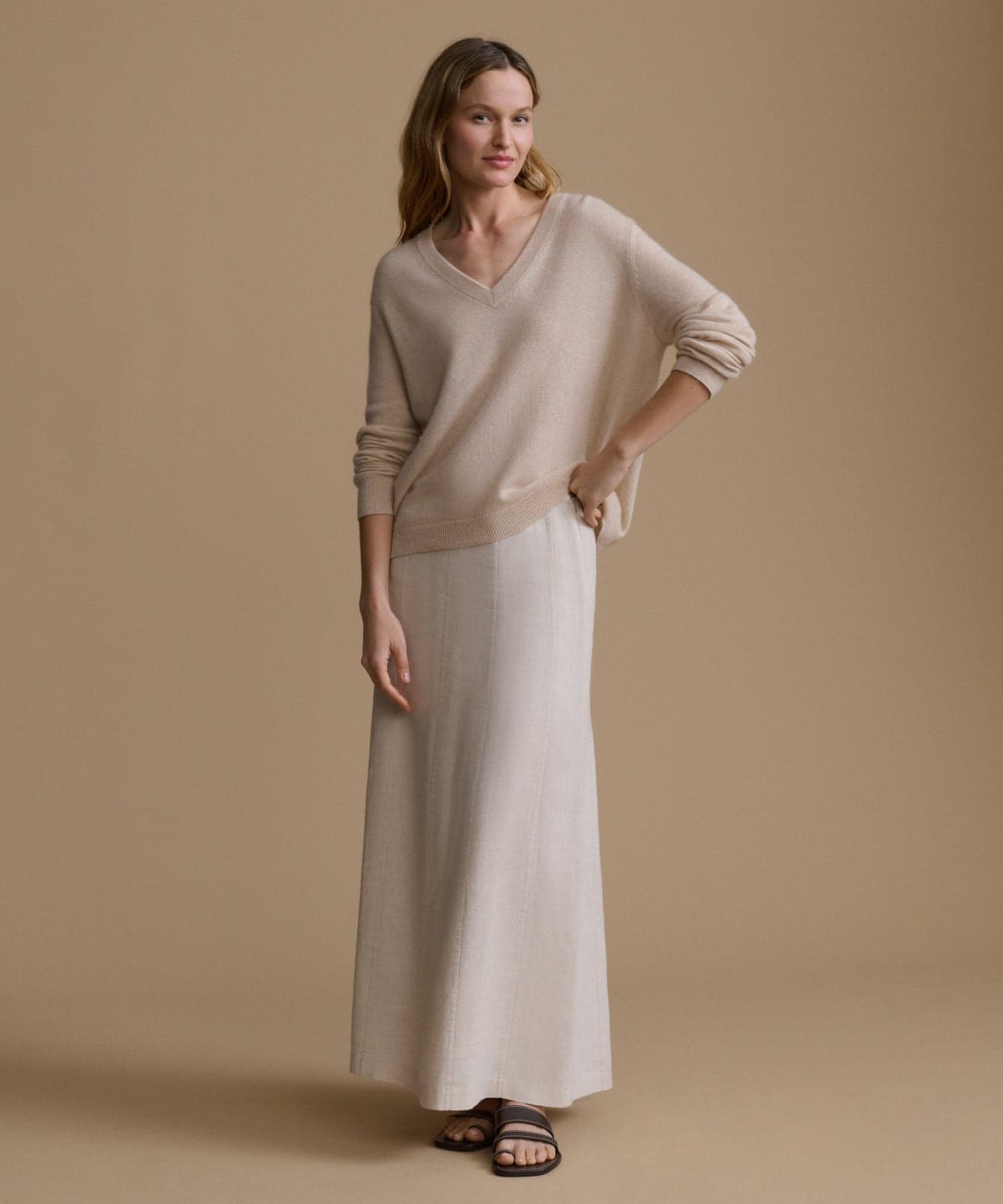 Jenni Kayne Women's Flynn Cashmere V-Neck Size X-Small