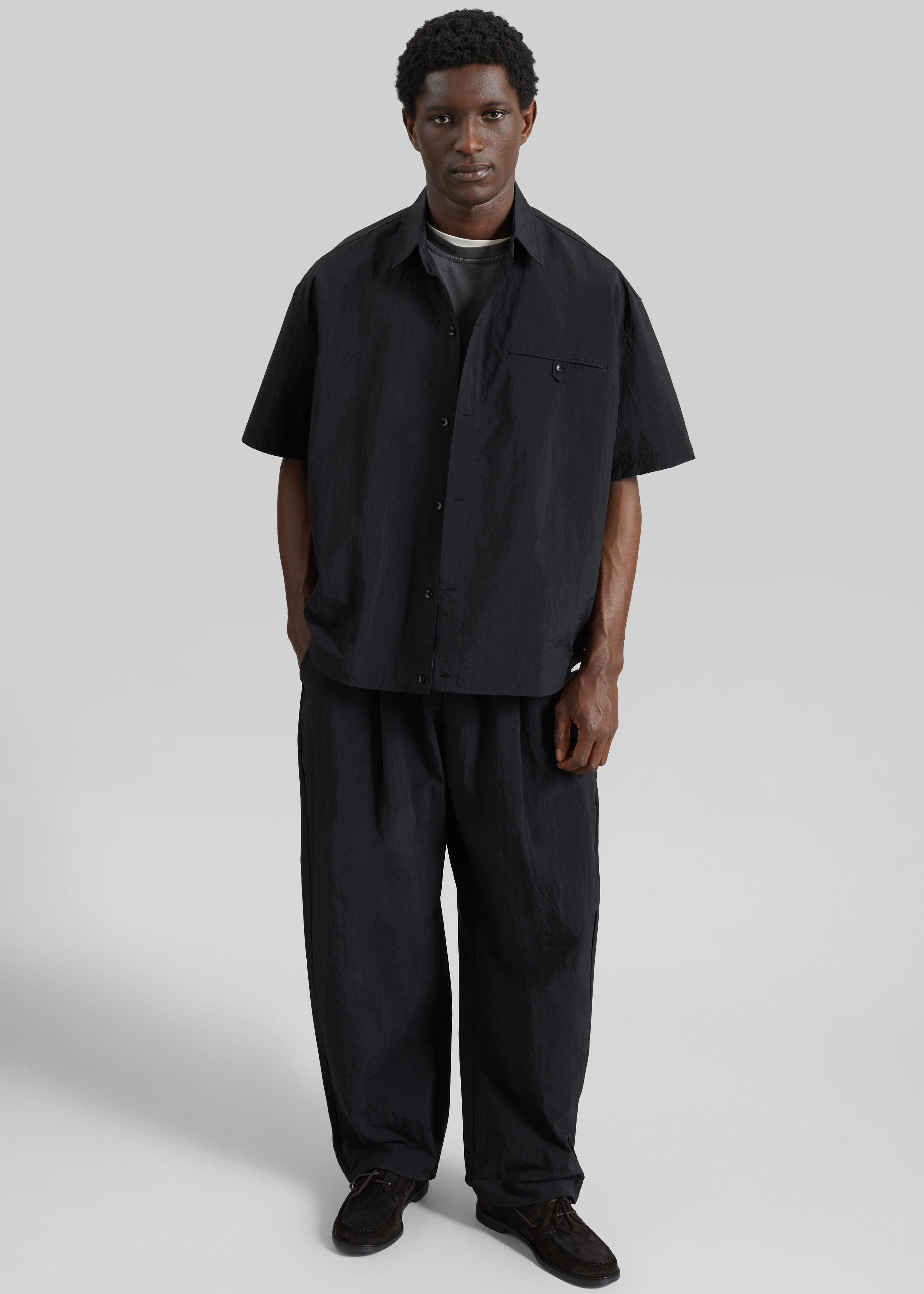 Belem Drawstring Shirt - Black