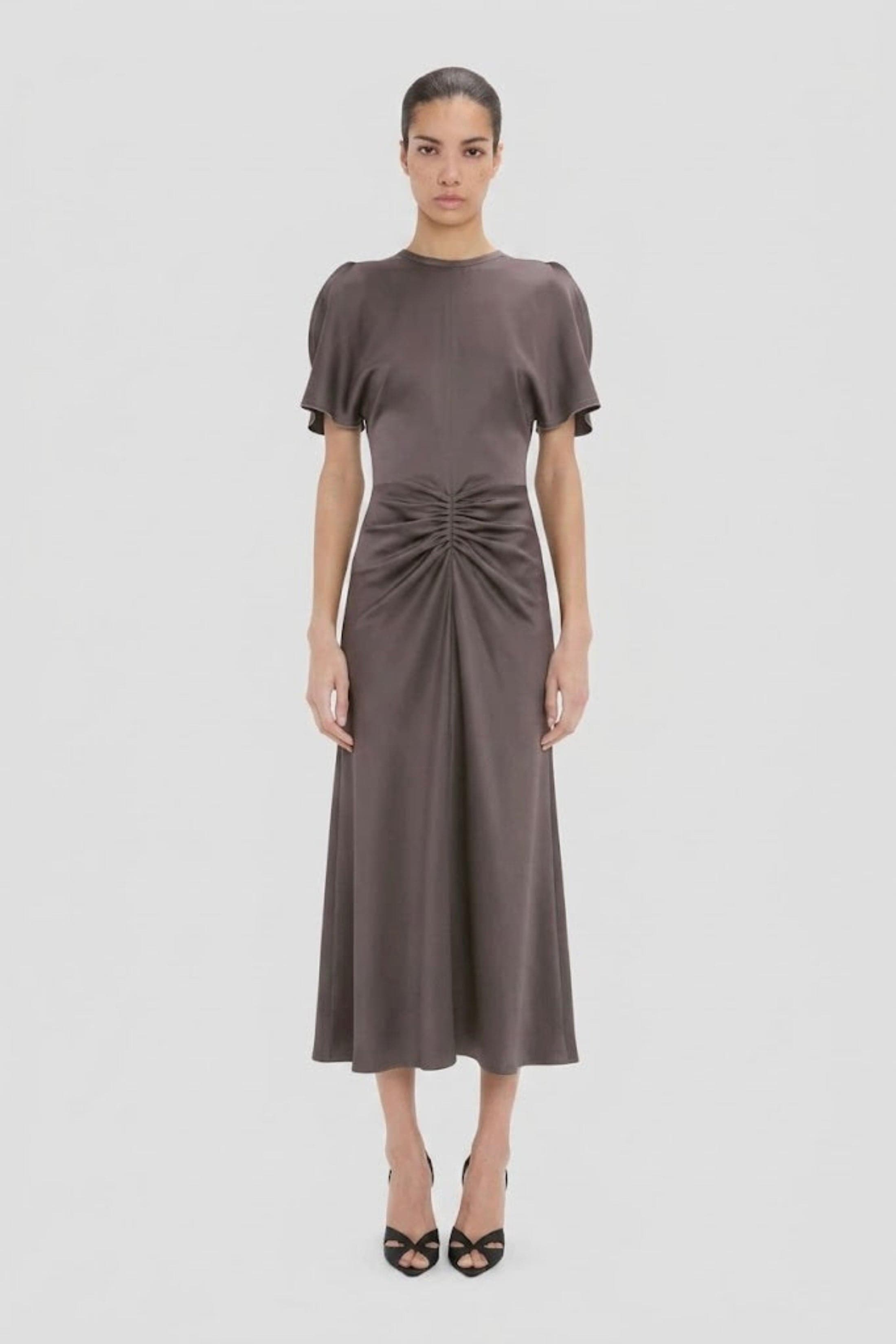 Bela Midi Dress In Ore