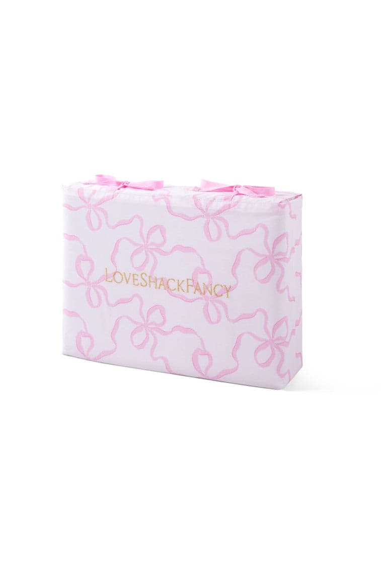 Printed Cotton Sheet Set - PINK BONNET / F/Q
