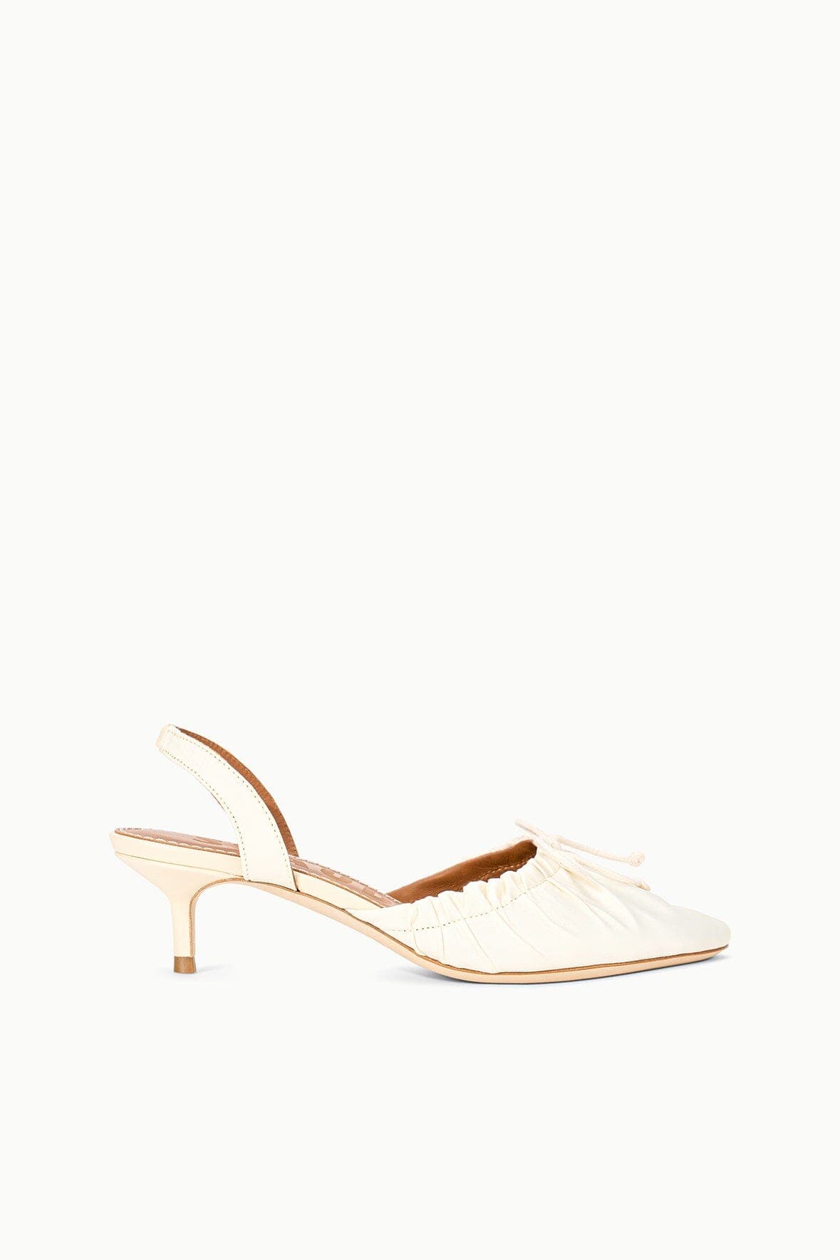 ALBA BALLET SLINGBACK | IVORY SATIN