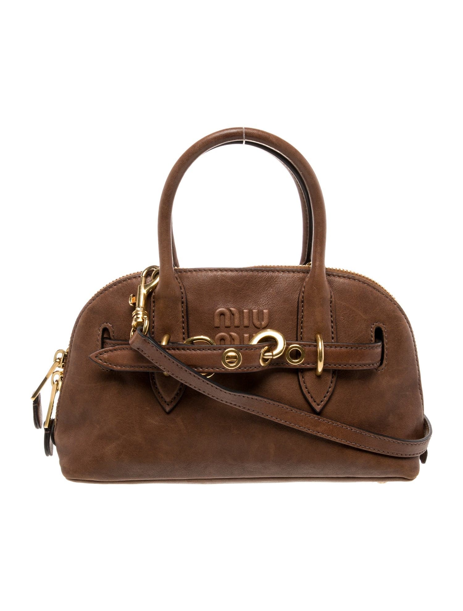 Leather Top Handle Bag