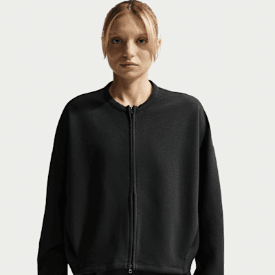 24.7 ImpossiblySoft Women's Dri-FIT Oversized Crew-Neck Full-Zip Top