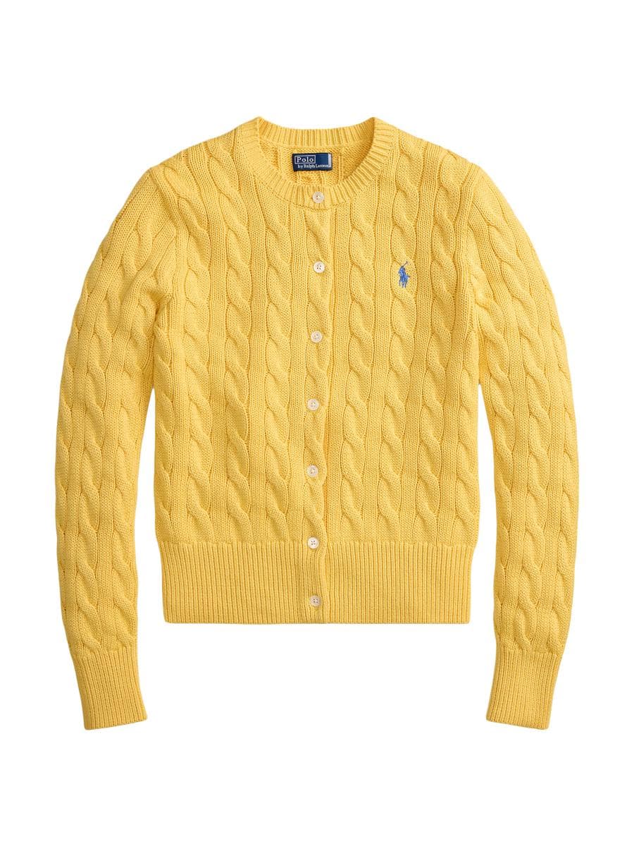 Polo Ralph Lauren Pony Cotton Cable-Knit Cardigan