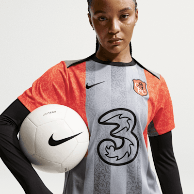 Chelsea FC Academy Pro SE Women's Nike Dri-FIT Soccer Pre-Match Short-Sleeve Top