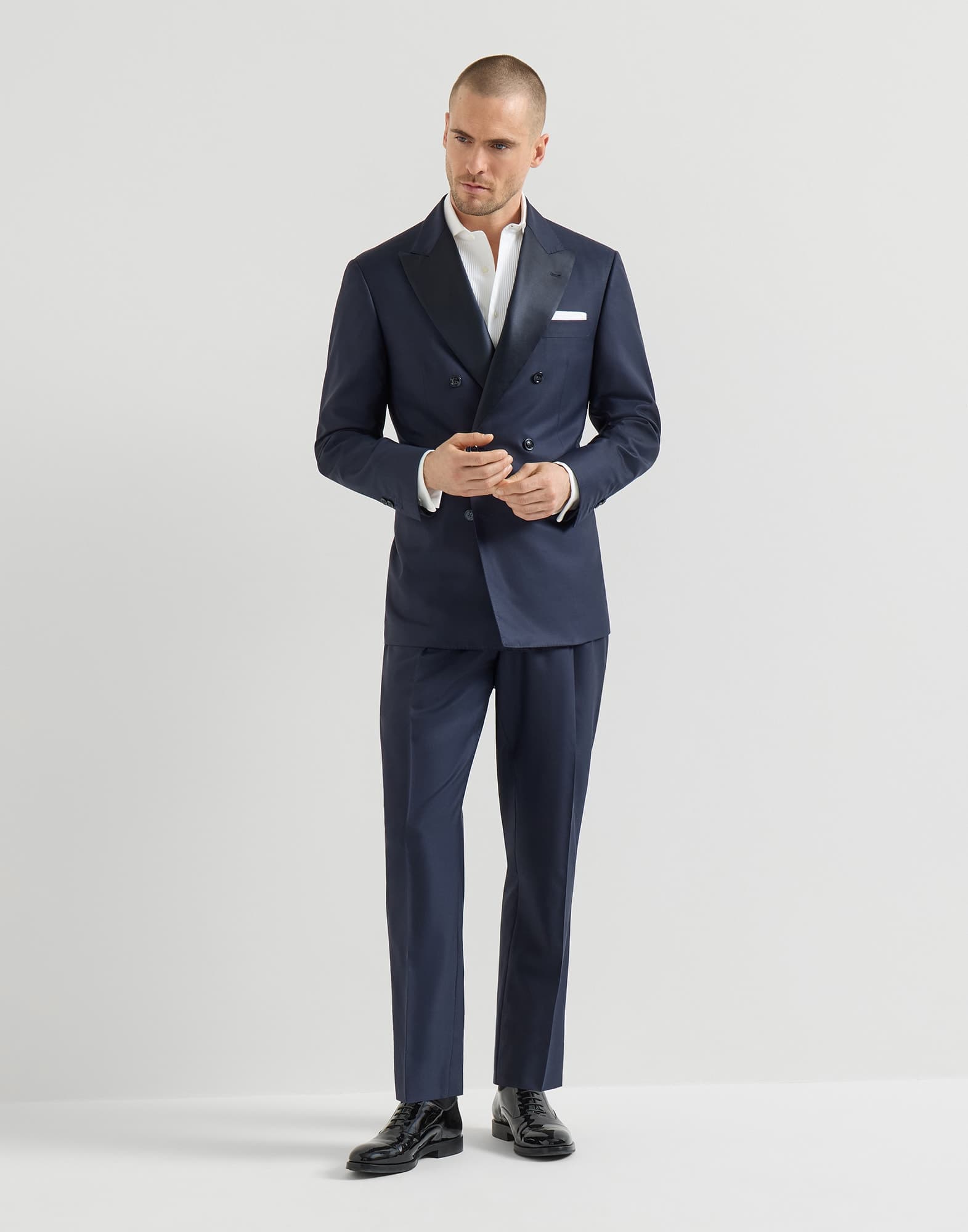 Tuxedo with One-and-a-Half-Breasted Jacket
