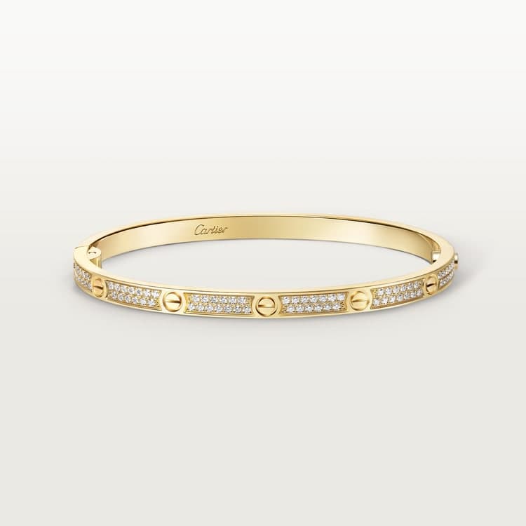 #LOVE# bracelet, small model, paved